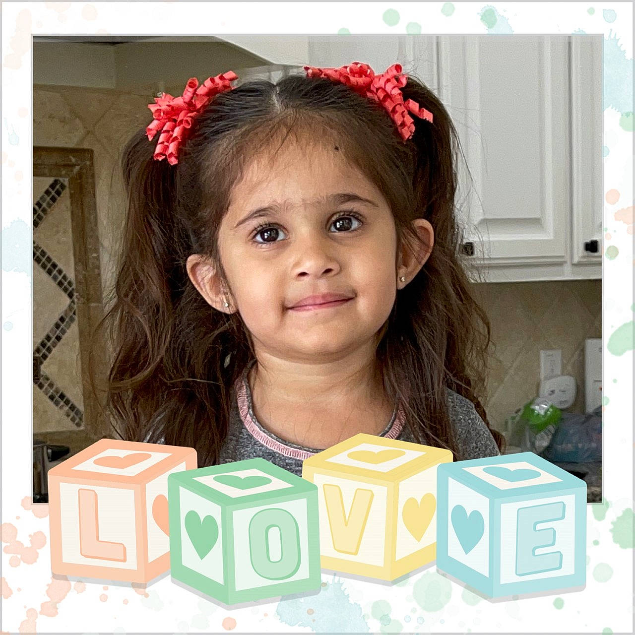 Quincy is registered to the contest to win money with this photo: box, child, circle, eyelash, fashion_accessory, font, hair_accessory, happy, headband, headpiece, joy, number, pattern, person, photograph, puzzle, rectangle, smile, snapshot, square