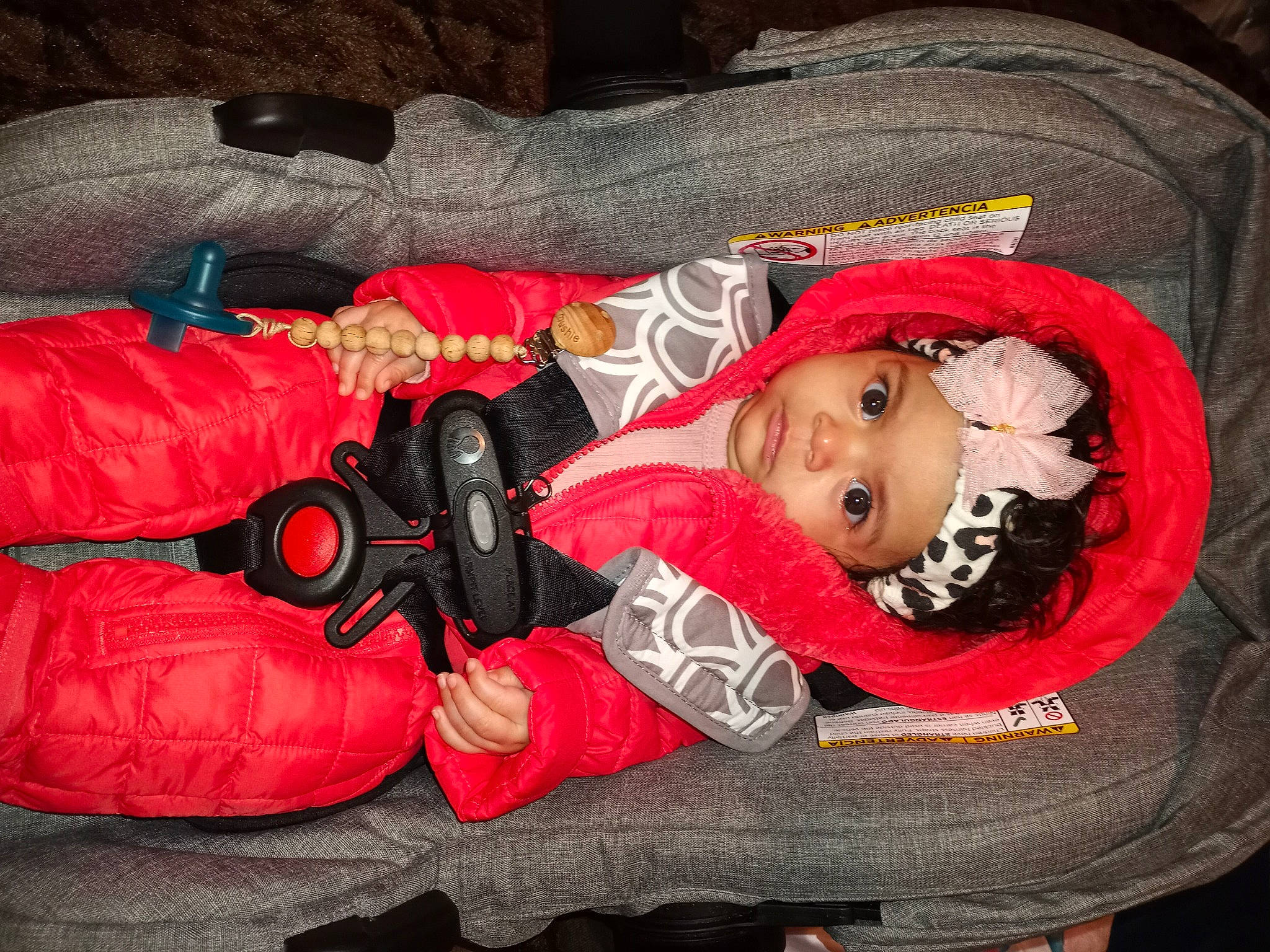 Ocean joined the competition — help win amazing prizes! baby, baby_products, baby_toddler_clothing, baggage, beanie, carmine, comfort, headwear, nap, person, red, sleep