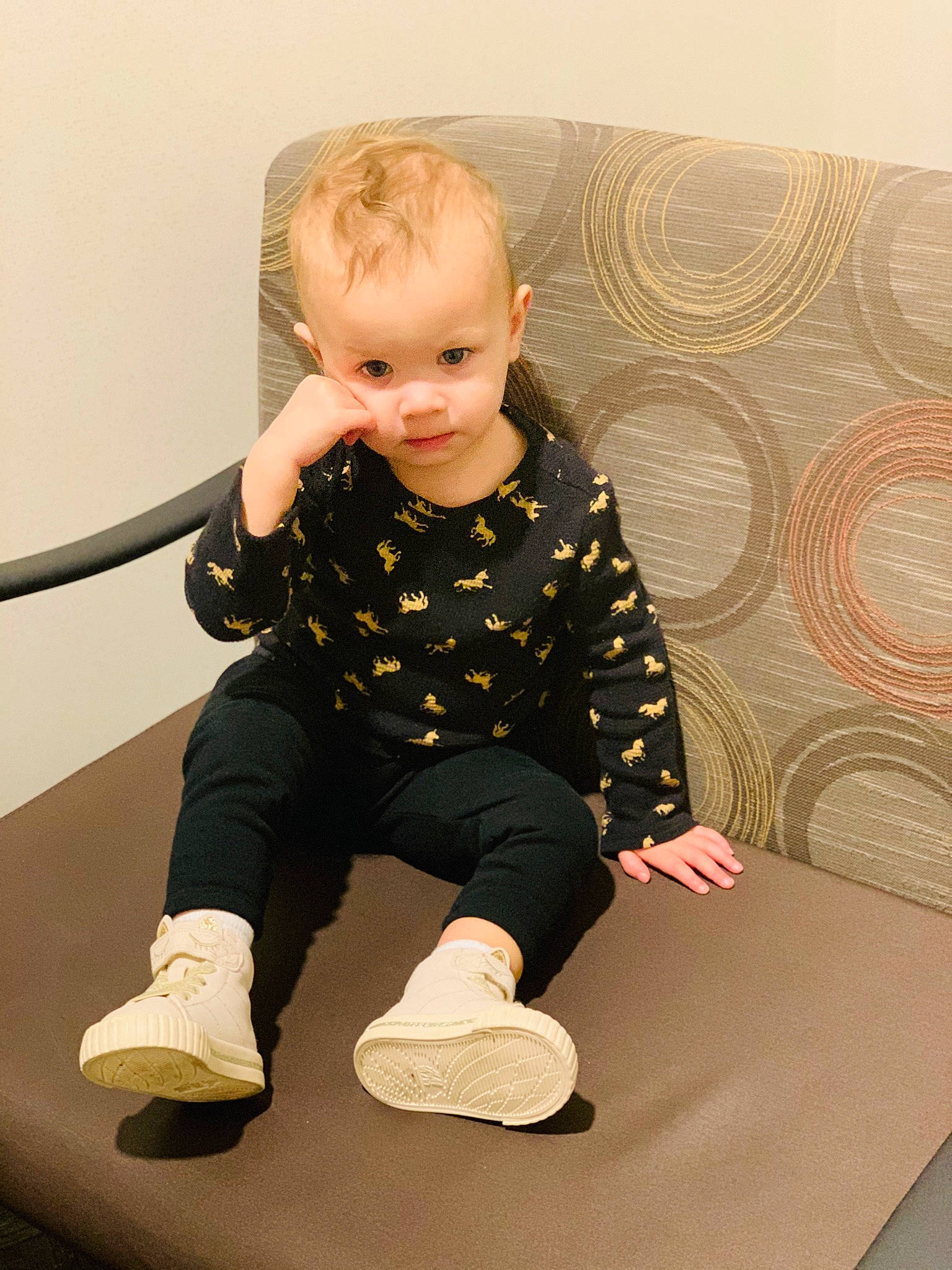 Lynore joined the competition — help win amazing prizes! arm, baby, baby_toddler_clothing, cheek, child, collar, design, eye, floor, flooring, human_body, joint, knee, leg, pattern, person, product, sitting, sleeve, t_shirt