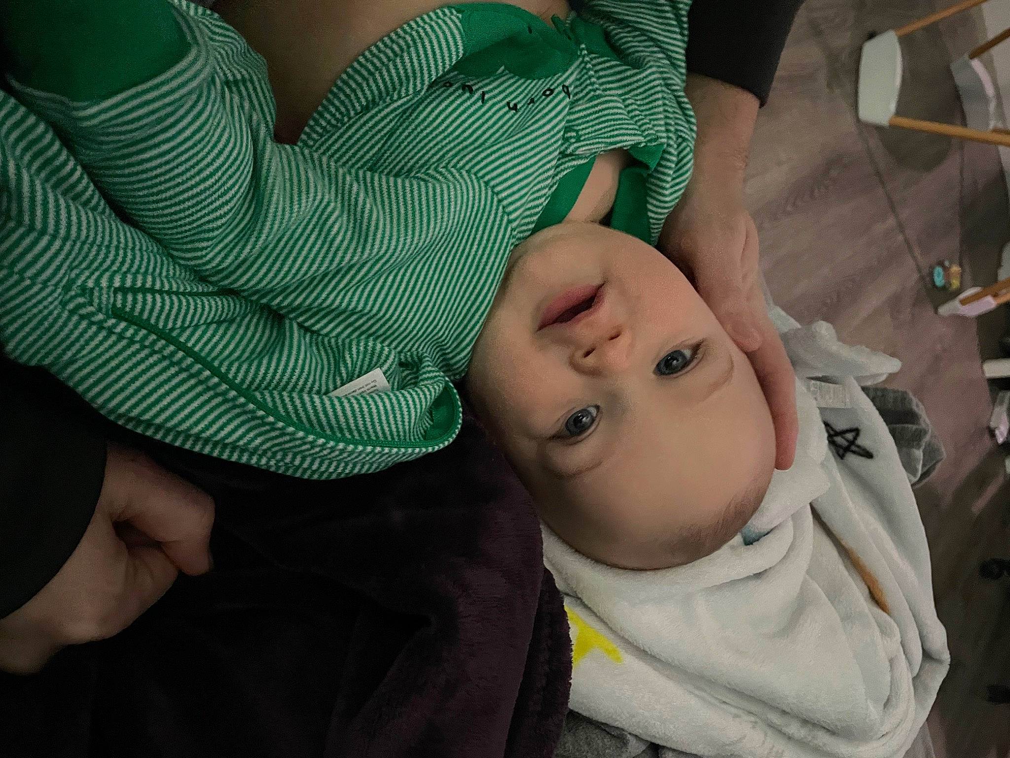 Dakota joined the competition — help win amazing prizes! baby, baby_carriage, baby_products, child, comfort, eyelash, fashion_accessory, fun, gesture, grass, hat, headgear, human_body, mouth, nail, pattern, person, personal_protective_equipment, sitting, skin