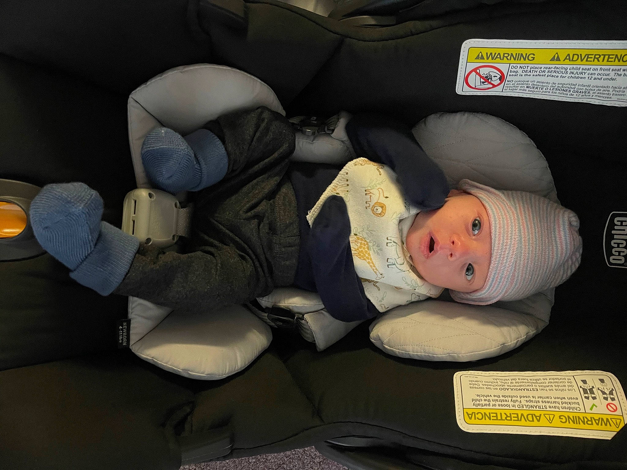 Cayden is registered to the contest to win money with this photo: auto_part, automotive_design, baby, baby_in_car_seat, baby_products, baby_toddler_clothing, car_seat, car_seat_cover, carmine, child, comfort, family_car, head_restraint, headwear, luxury_vehicle, motor_vehicle, person, seat_belt, service, sitting