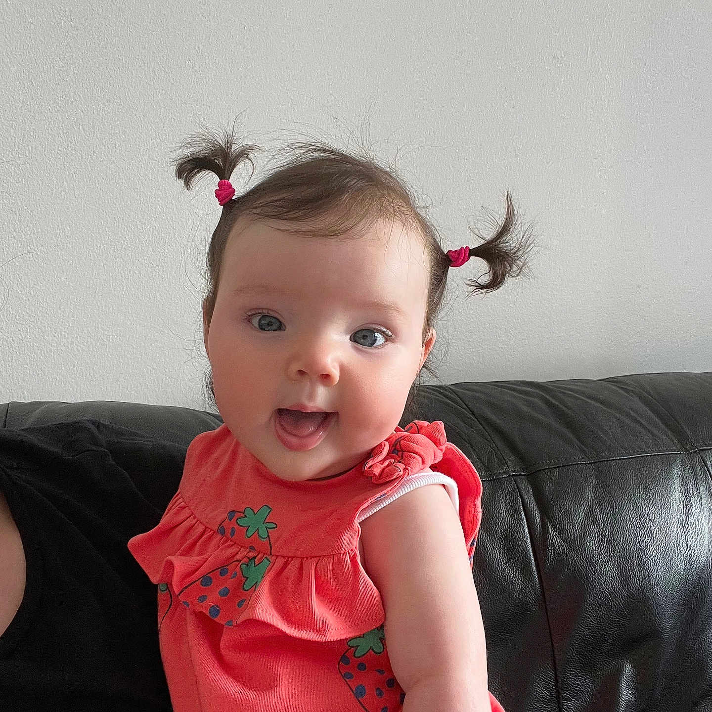 Willow joined the competition — help win amazing prizes! architecture, baby, blouse, building, clothing, couch, cushion, dress, face, furniture, happy, head, homedecor, indoors, livingroom, person, photography, portrait, sitting, t_shirt