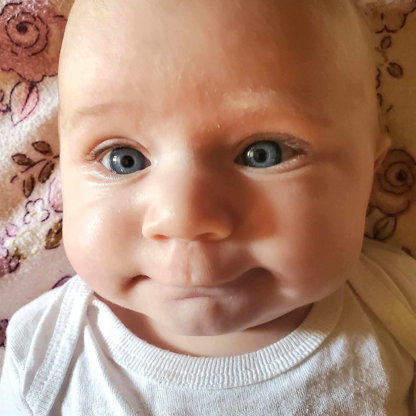 Bailey is registered to the contest to win money with this photo: baby, bodypart, clothing, doll, face, finger, frown, hand, happy, head, mouth, newborn, person, photography, portrait, sad, selfie, smile, t_shirt, toy