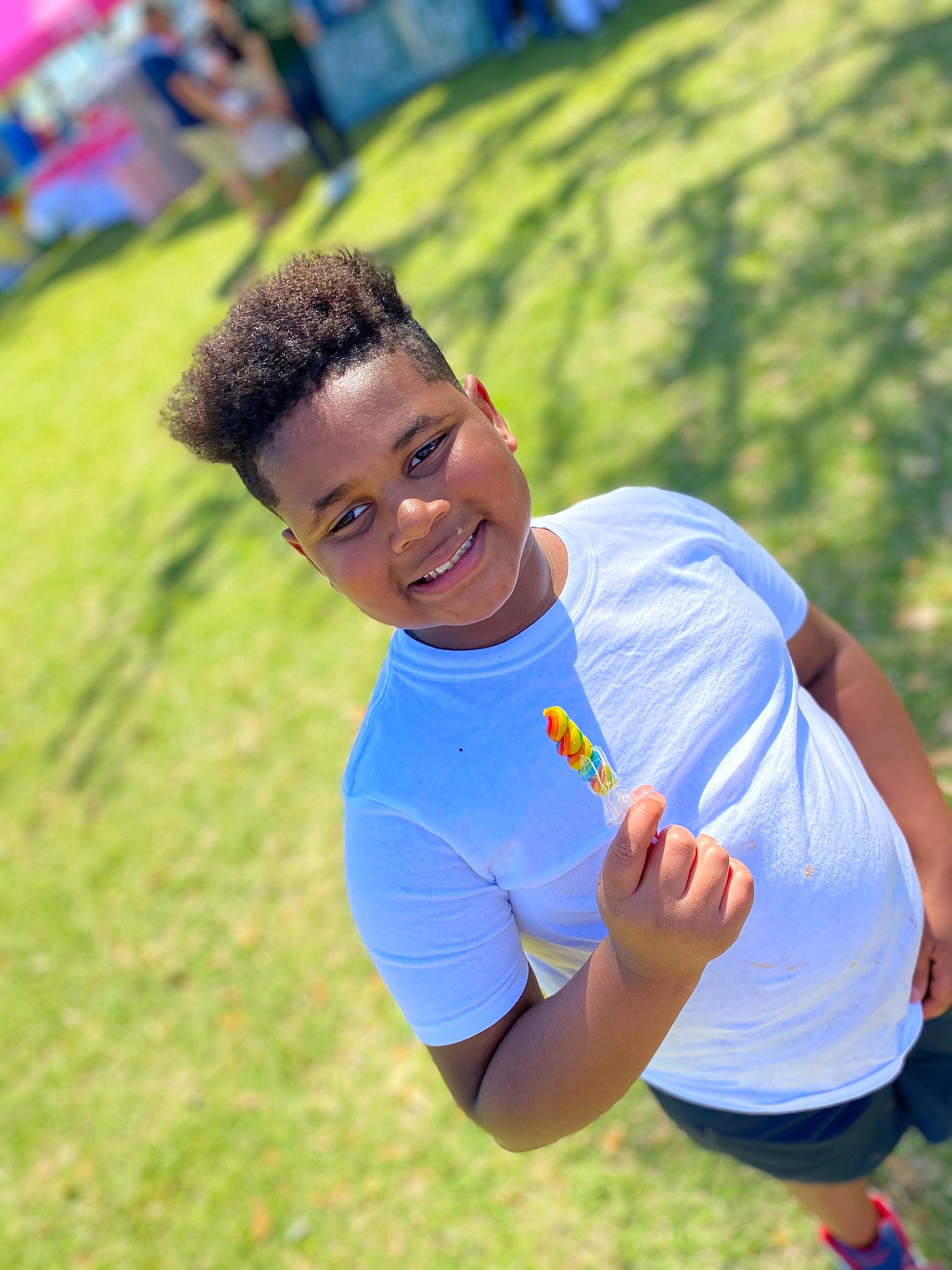 Jordan joined the competition — help win amazing prizes! athlete, ball_game, competition_event, exercise, grass, happy, joy, leisure, outdoor_recreation, people_in_nature, person, player, recreation, running, shorts, smile, sports, sports_equipment, sports_uniform, sportswear