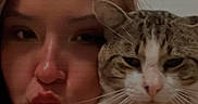 Edgurr joined the competition — help win amazing prizes! animal, cat, closeup, companion, cute, domestic_animal, expression, face, friendship, fur, hand, holding, indoor, person, pet, portrait, pout, selfie, tabby_cat, whiskers