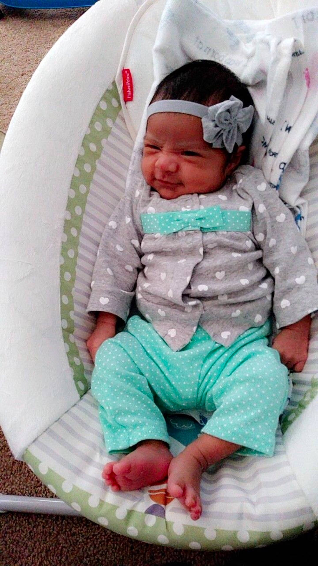 Adaleigh joined the competition — help win amazing prizes! baby_products, baby_toys, child, infant, person, play, product, sitting, textile, toddler, toy