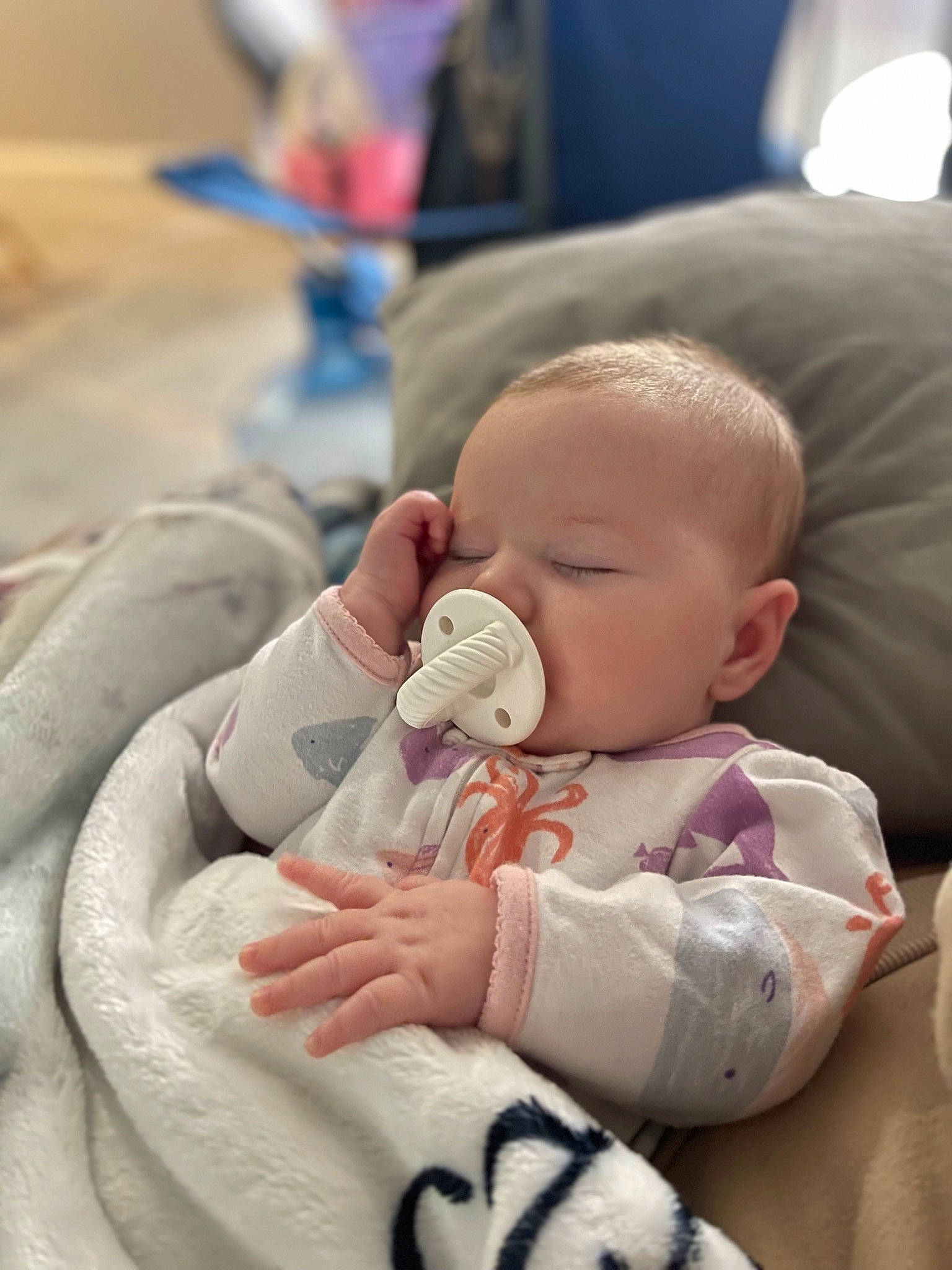 Scarlett is registered to the contest to win money with this photo: baby, baby_products, baby_toddler_clothing, bib, carmine, cheek, child, comfort, drinkware, face, fun, happy, head, nail, person, room, sitting, skin, thumb, toddler