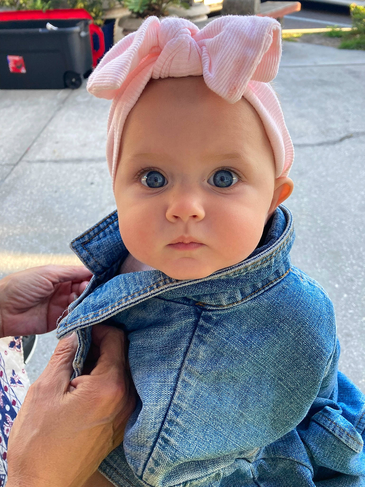 Lyric joined the competition — help win amazing prizes! baby, baby_toddler_clothing, cap, cheek, child, chin, denim, electric_blue, eye, eyelash, fashion_accessory, gesture, grass, headwear, iris, lip, pattern, person, skin, sleeve