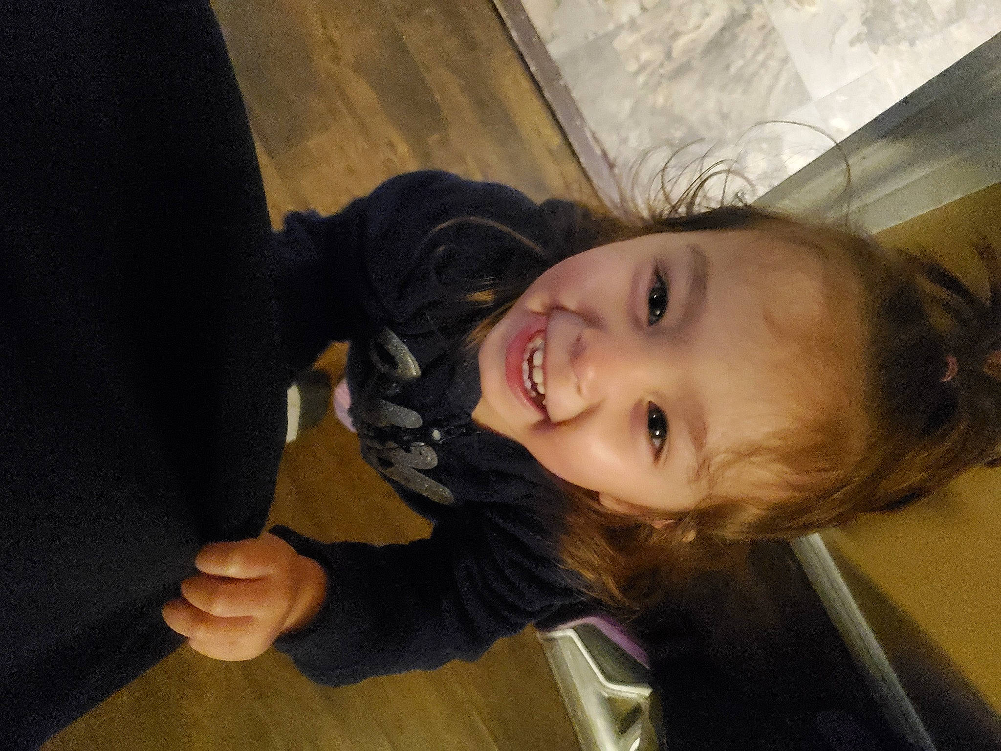 Belle joined the competition — help win amazing prizes! cheek, child, flash_photography, fun, gesture, hair, hand, happy, iris, jaw, joy, lip, mammal, nose, person, sitting, skin, smile, toddler, tree