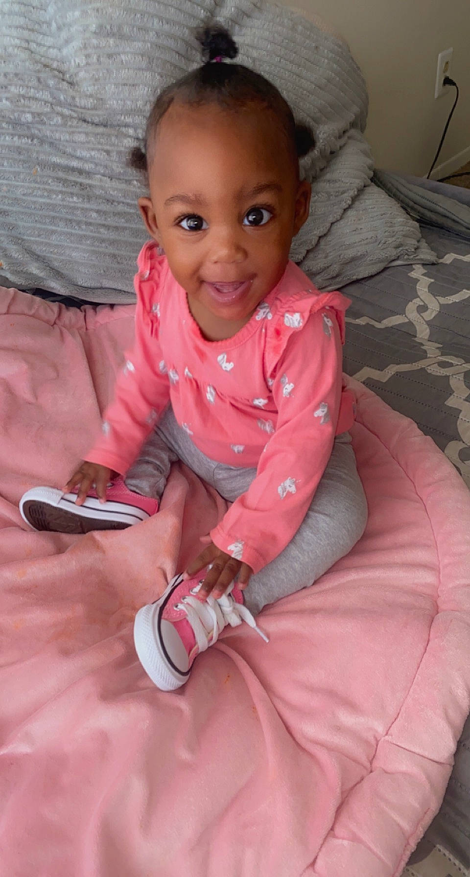 Jshniyla joined the competition — help win amazing prizes! arm, baby, baby_toddler_clothing, cheek, child, comfort, elbow, finger, flooring, happy, human_leg, lip, magenta, nose, person, pink, skin, sleeve, smile, thumb