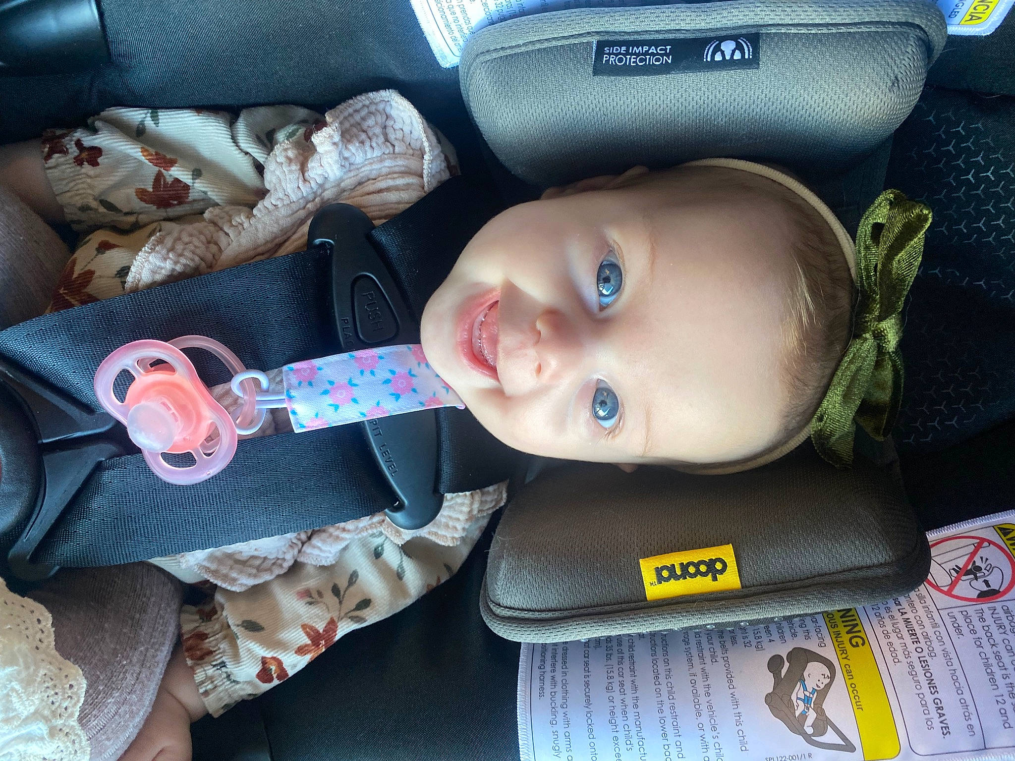 Ember joined the competition — help win amazing prizes! auto_part, baby, baby_carriage, baby_in_car_seat, baby_products, baby_toddler_clothing, car_seat, cheek, child, comfort, electric_blue, eyelash, family_car, hat, luxury_vehicle, nose, person, smile, toddler, trunk