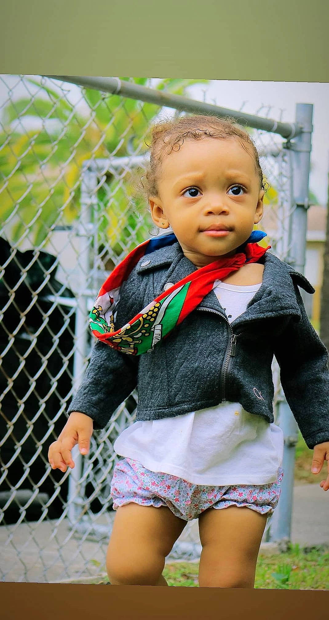 Naomi is registered to the contest to win money with this photo: baby, baby_products, baby_toddler_clothing, cheek, child, child_model, denim, pattern, person, play, skin, smile, textile, toddler