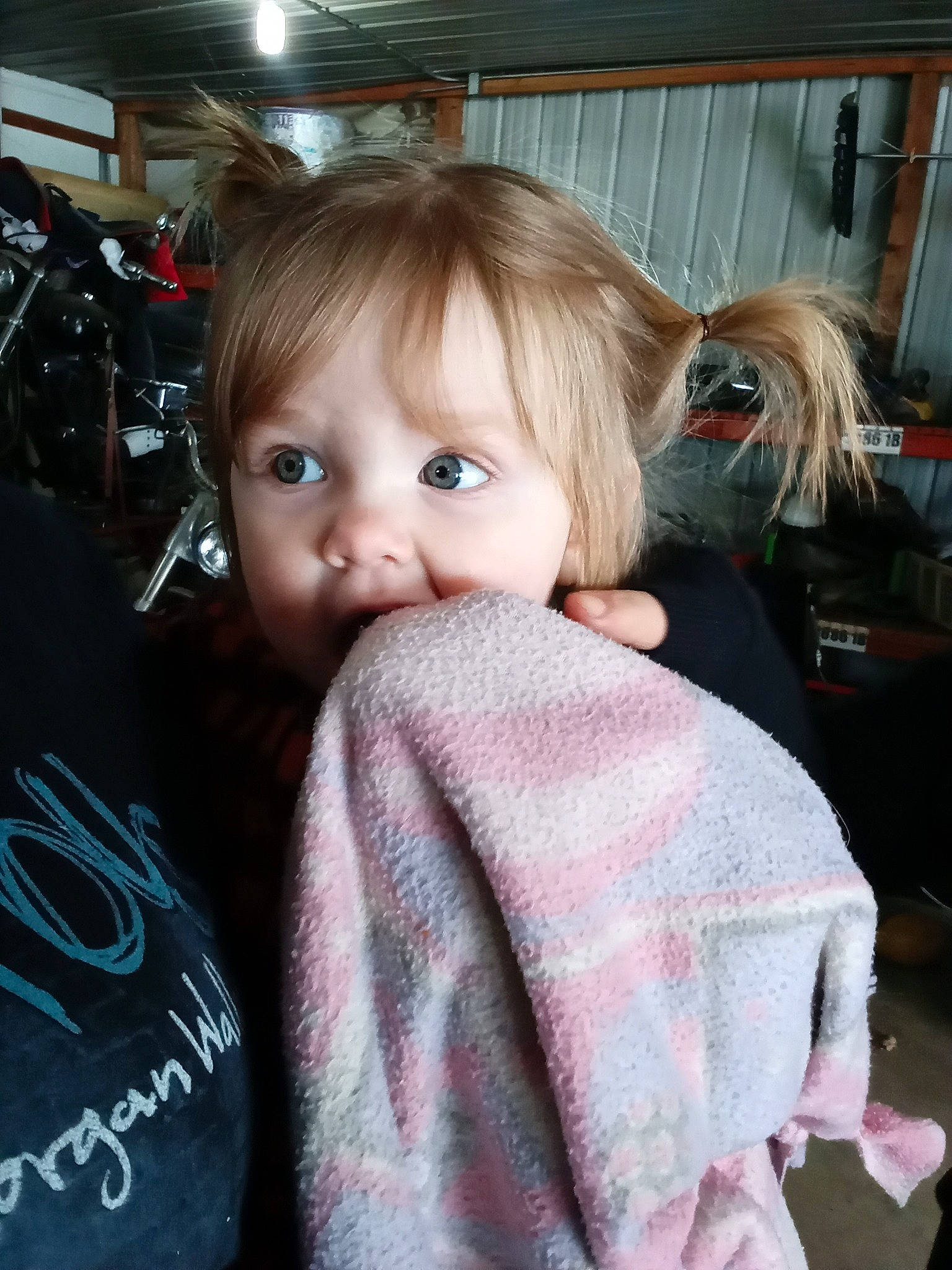 Audrianna joined the competition — help win amazing prizes! bangs, blond, child, cool, event, eyewear, fun, fur, goggles, hair_coloring, happy, lip, long_hair, mammal, people, person, shoulder, sitting, skin, sunglasses