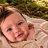 Silas joined the competition — help win amazing prizes! baby, blanket, blue_eyes, child, closeup, clothing, cute, face, greenery, infant, nature, outdoor, peaceful, portrait, relaxing, skin, smile, soft_texture, sunlight, warm_light