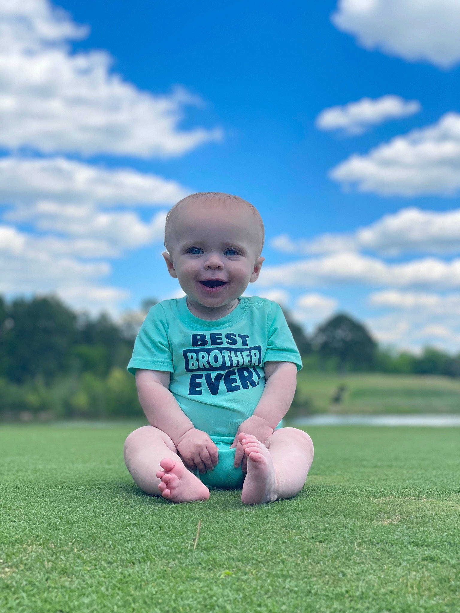 Haze joined the competition — help win amazing prizes! baby, baby_toddler_clothing, cloud, flash_photography, fun, grass, grassland, happy, joy, landscape, leisure, meadow, people_in_nature, person, plant, recreation, sky, smile, sunlight, t_shirt