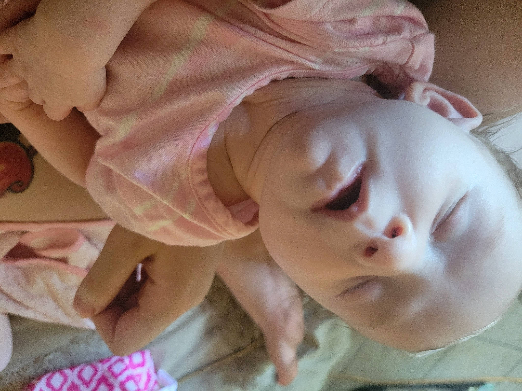 Crystal joined the competition — help win amazing prizes! baby, baby_toddler_clothing, beauty, cheek, child, close_up, comfort, ear, eyelash, facial_expression, head, headgear, lip, mouth, nose, person, pink, skin, sleeve, toddler