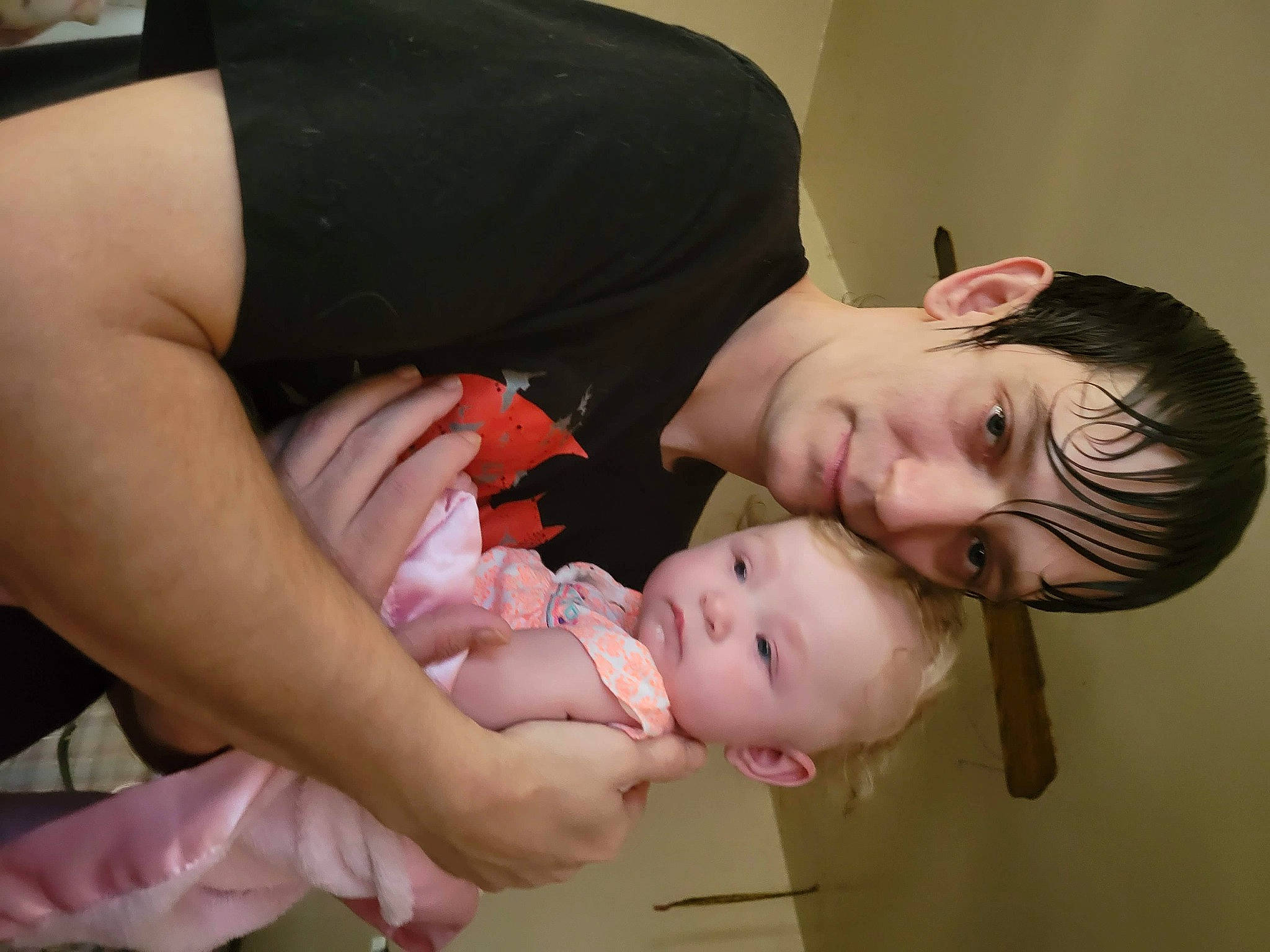 Crystal is registered to the contest to win money with this photo: arm, dress, eyelash, face, fashion, finger, flash_photography, gesture, hand, happy, human, human_body, interaction, joint, mouth, muscle, neck, person, plant, shoulder