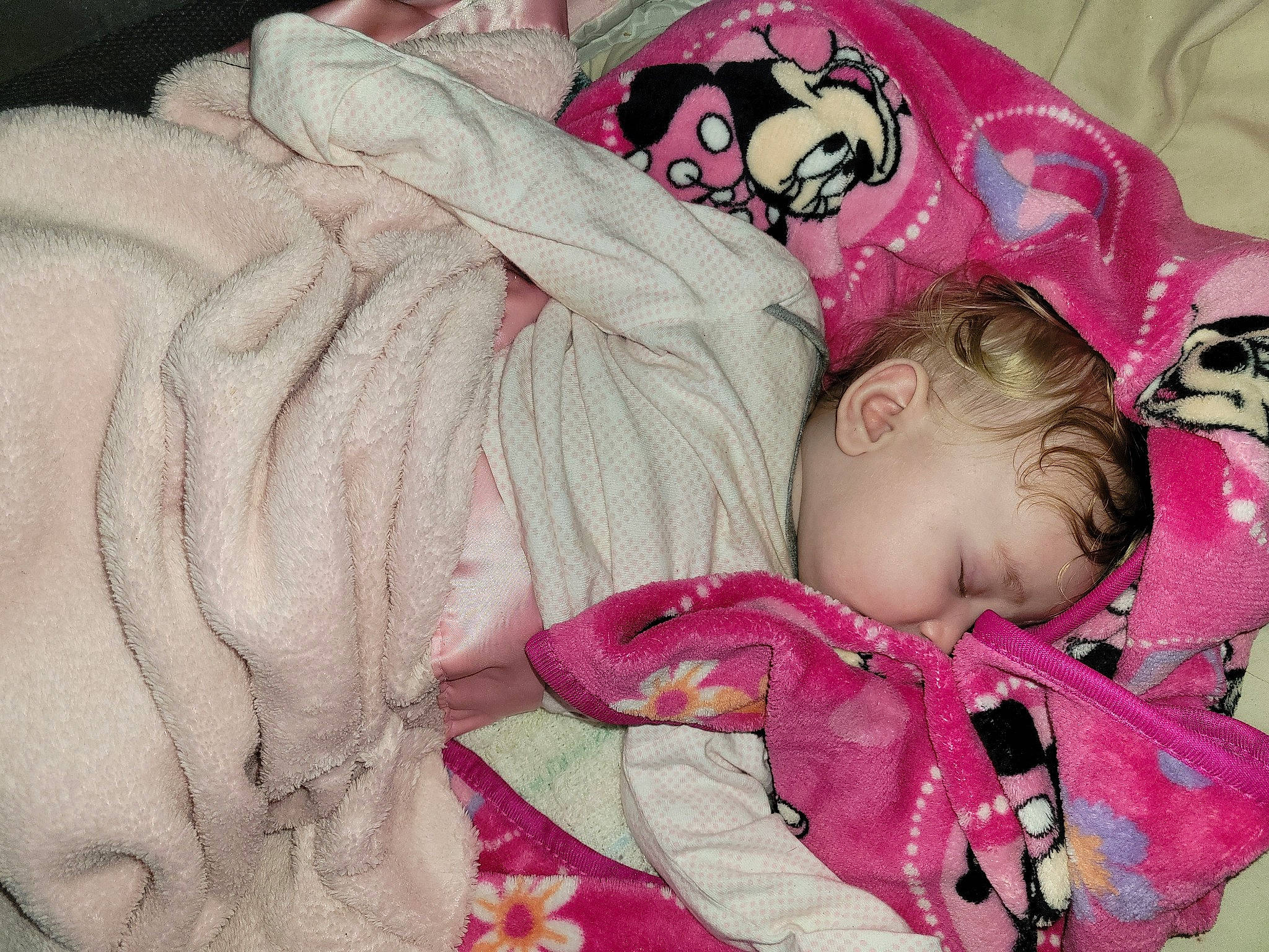 Crystal joined the competition — help win amazing prizes! baby, baby_products, baby_sleeping, baby_toddler_clothing, baby_toys, bed, bedtime, cheek, child, comfort, eye, iris, linens, magenta, nap, person, pink, room, skin, textile