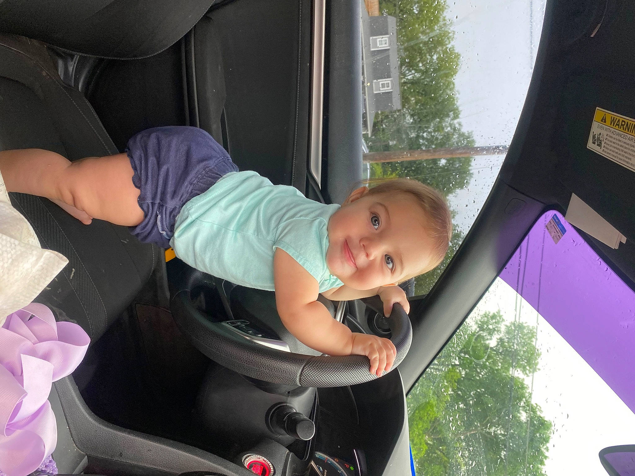 Ember Lynn is registered to the contest to win money with this photo: auto_part, automotive_exterior, baby, baby_carriage, baby_products, car_seat, child, family_car, fun, grass, happy, joy, leisure, mode_of_transport, motor_vehicle, person, pink, product, smile, toddler