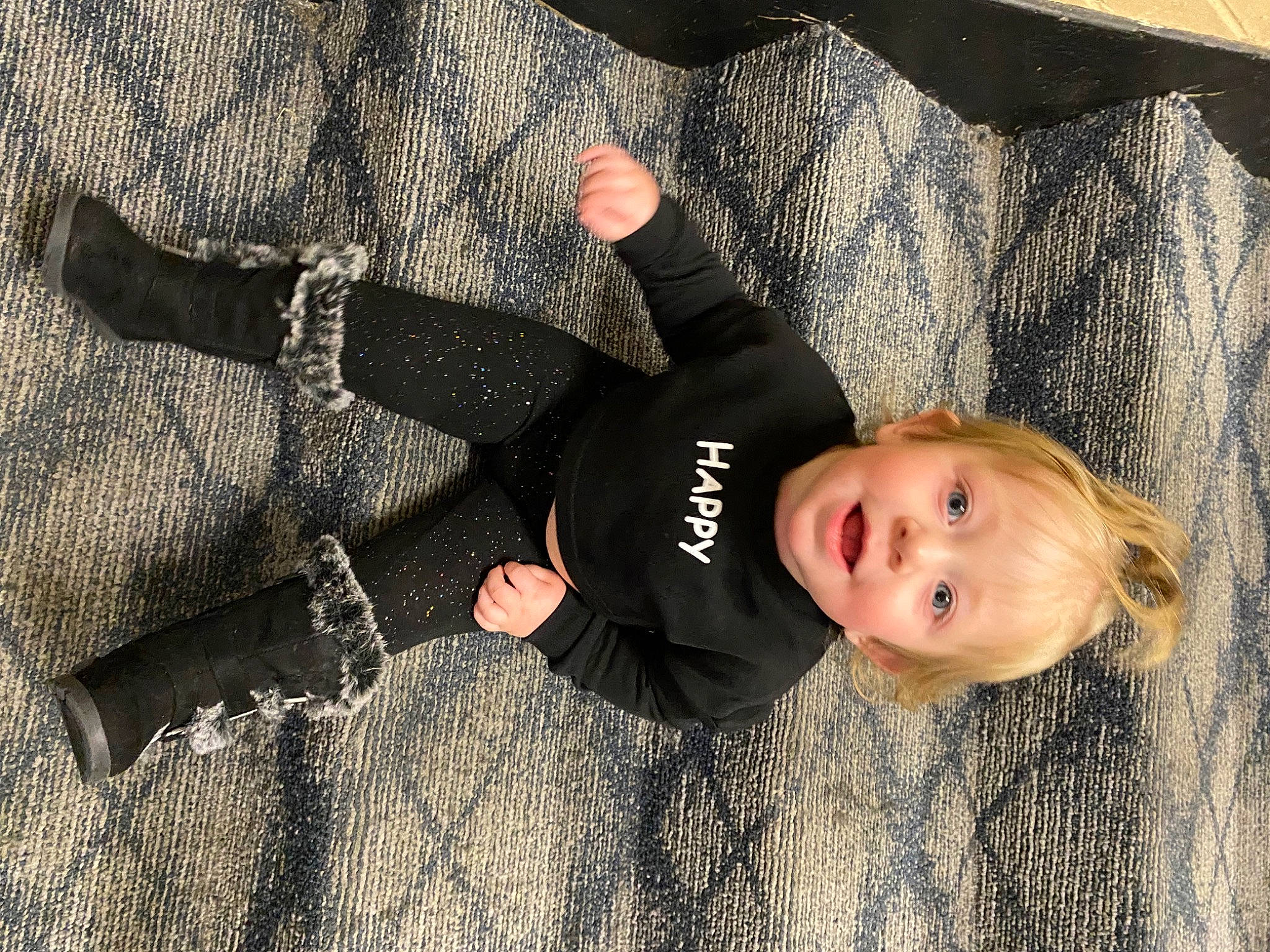 Novaleigh joined the competition — help win amazing prizes! baby, baby_products, baby_toddler_clothing, child, fashion_accessory, flash_photography, fun, gesture, grass, happy, pattern, person, sitting, skin, sleeve, smile, thumb, toddler, tree, wood
