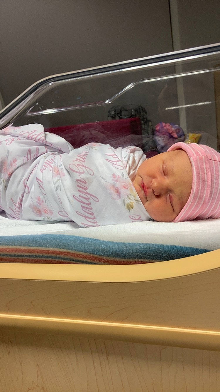 Adalyn joined the competition — help win amazing prizes! baby, baby_products, baby_safety, baby_sleeping, baby_toddler_clothing, bedtime, carmine, child, comfort, headwear, linens, nap, person, product, room, sleep, toddler