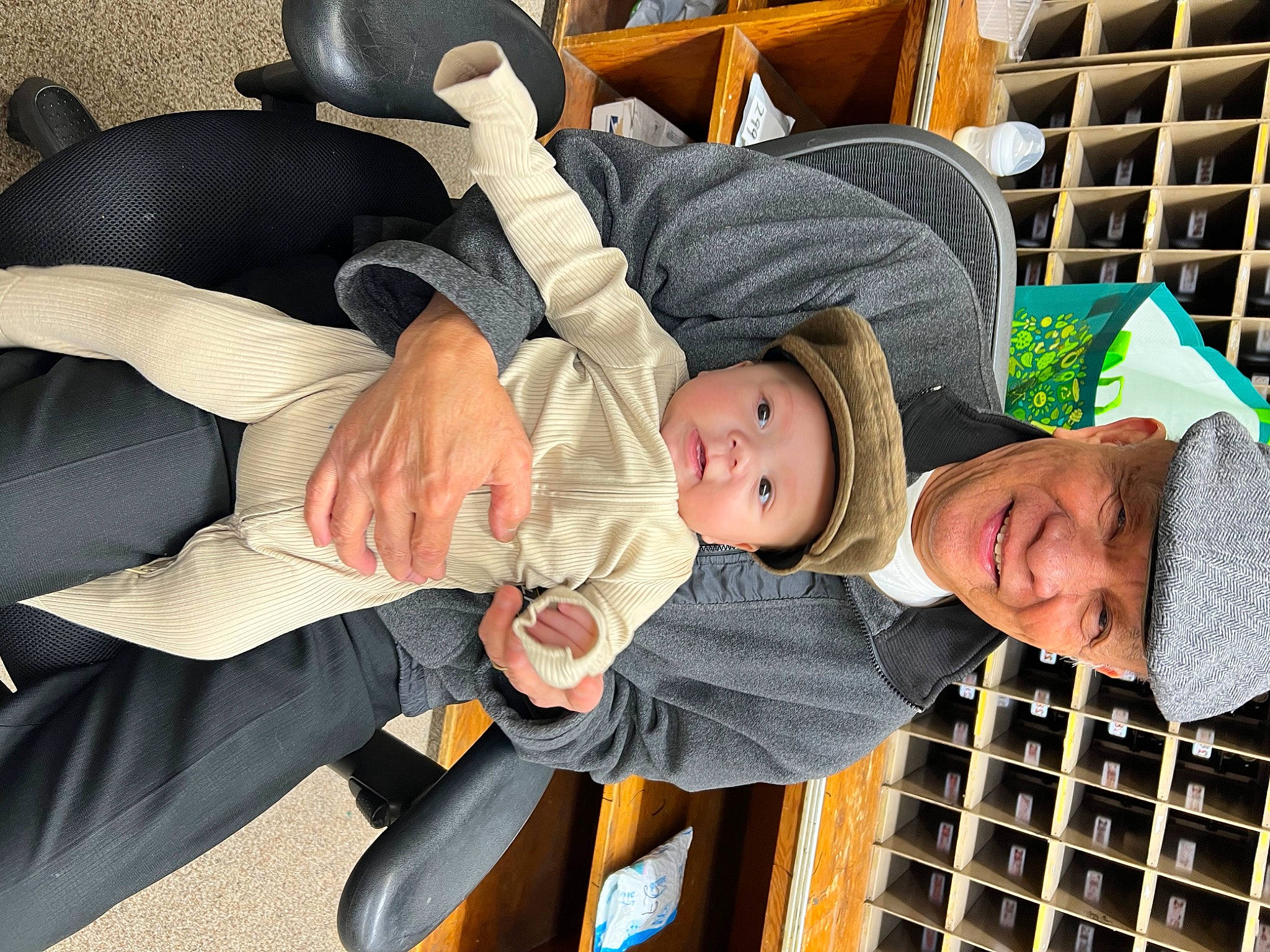 Ezekiel joined the competition — help win amazing prizes! baby, baby_carriage, baby_products, baby_toddler_clothing, child, comfort, facial_expression, finger, fun, gesture, happy, hat, headgear, headwear, human, human_body, joy, person, smile, sun_hat