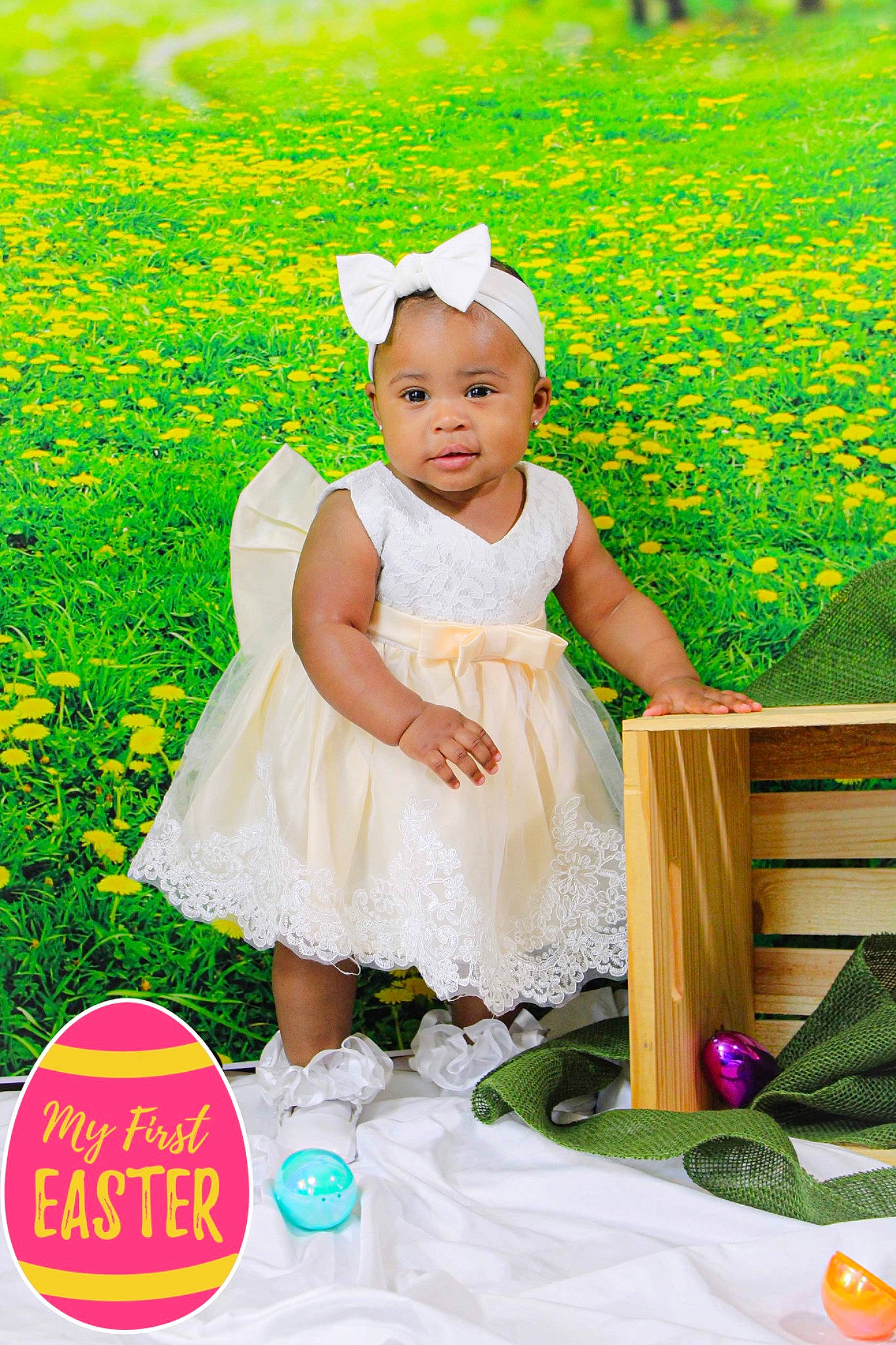 Dior joined the competition — help win amazing prizes! baby, baby_toddler_clothing, child, dress, facial_expression, fun, grass, green, happy, hat, leisure, pattern, people_in_nature, person, photograph, plant, play, product, sitting, summer