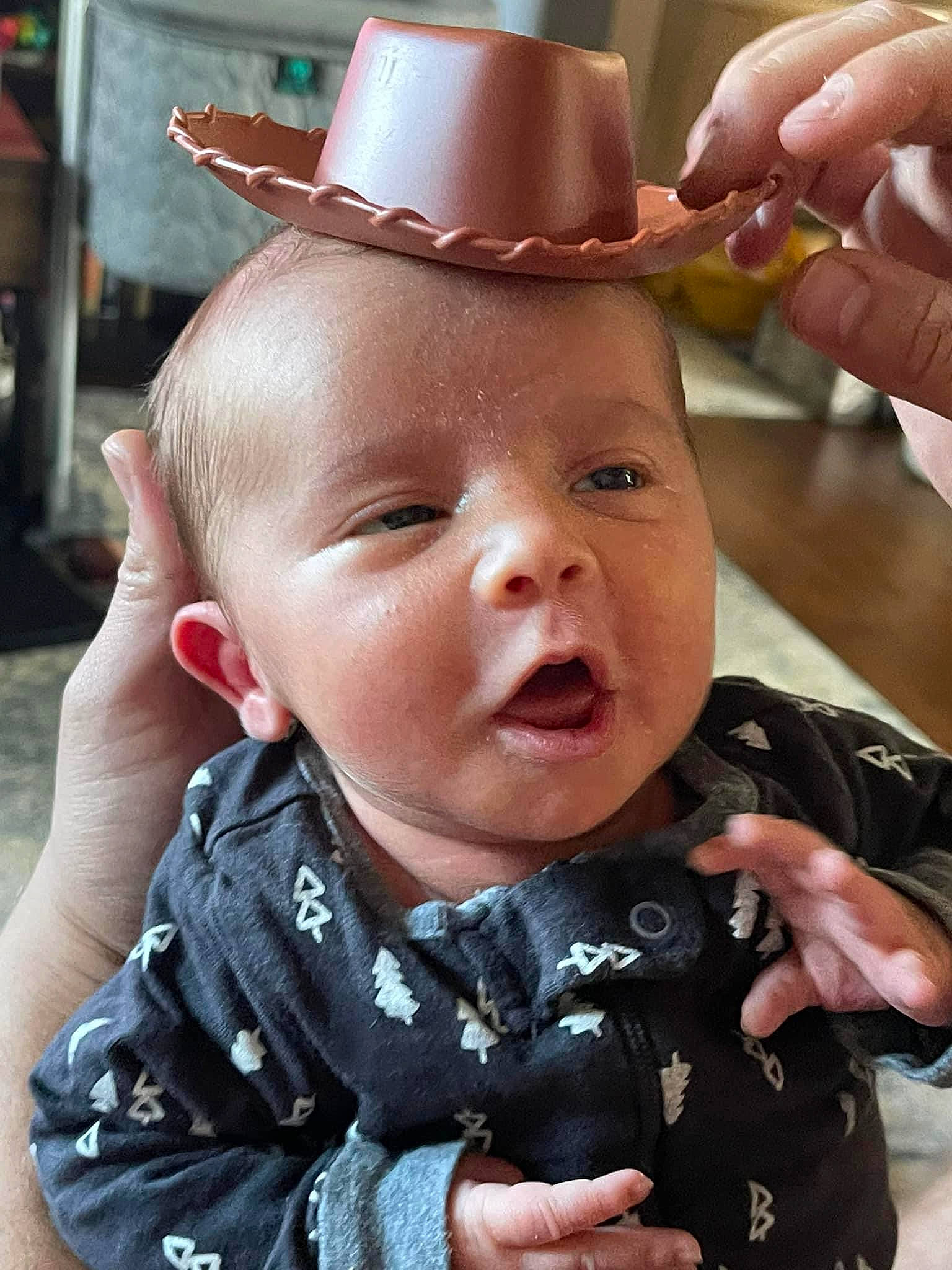 Ivan joined the competition — help win amazing prizes! baby, baby_toddler_clothing, cheek, child, costume_hat, eye, eyelash, fedora, finger, gesture, hand, hat, head, helmet, nose, person, pink, skin, sun_hat, thumb