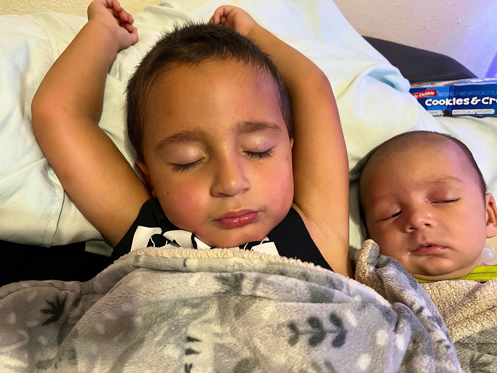 Elijah joined the competition — help win amazing prizes! cheek, child, comfort, ear, eyebrow, eyelash, facial_expression, finger, forehead, gesture, happy, head, linens, military_camouflage, mouth, nose, organ, people, person, skin