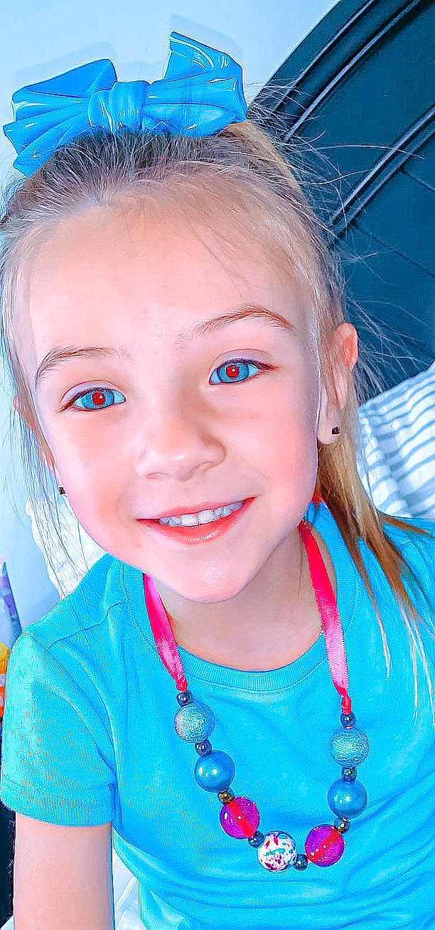 Gracelyn joined the competition — help win amazing prizes! azure, blue, cheek, chin, cool, electric_blue, eyebrow, eyelash, fun, hairstyle, happy, iris, jaw, joy, leisure, lip, nose, person, skin, smile