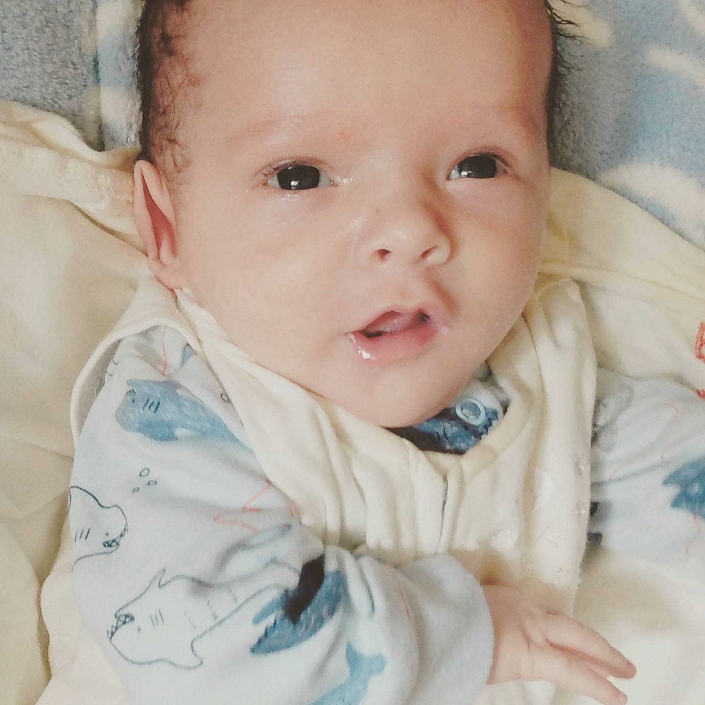 Castiel joined the competition — help win amazing prizes! azure, baby, baby_products, baby_toddler_clothing, cheek, child, chin, collar, comfort, eyebrow, happy, iris, linens, lip, nose, person, product, skin, sleeve, textile