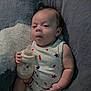 Elijah joined the competition — help win amazing prizes! baby, infant, bottle, blanket, clothing, cute, face, hand, person, sitting, sleepy, soft, star_pattern, indoors, feeding, newborn, resting, child, cozy, apparel