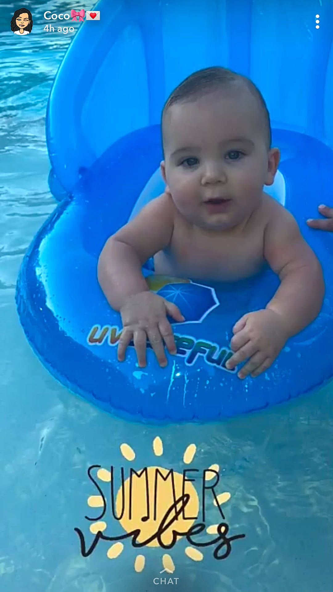 Jaxen is registered to the contest to win money with this photo: aqua, baby_float, blue, boy, child, day, fun, infant, inflatable, leisure, person, product, recreation, summer, swimmer, swimming, swimming_pool, toddler, vacation, water