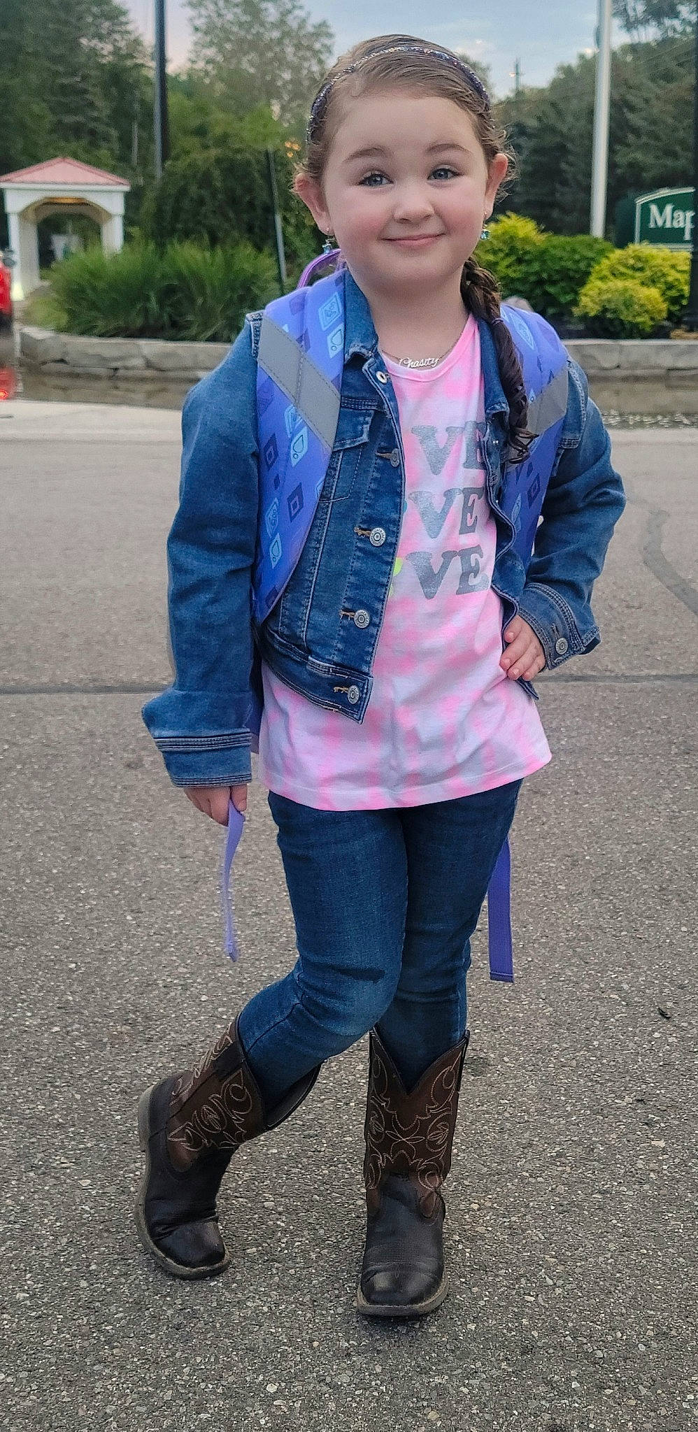 Chasity joined the competition — help win amazing prizes! asphalt, blazer, cap, cool, denim, dress_shirt, electric_blue, eyewear, jewellery, joy, magenta, necklace, person, photograph, plaid, shoe, sleeve, sportswear, street_fashion, style