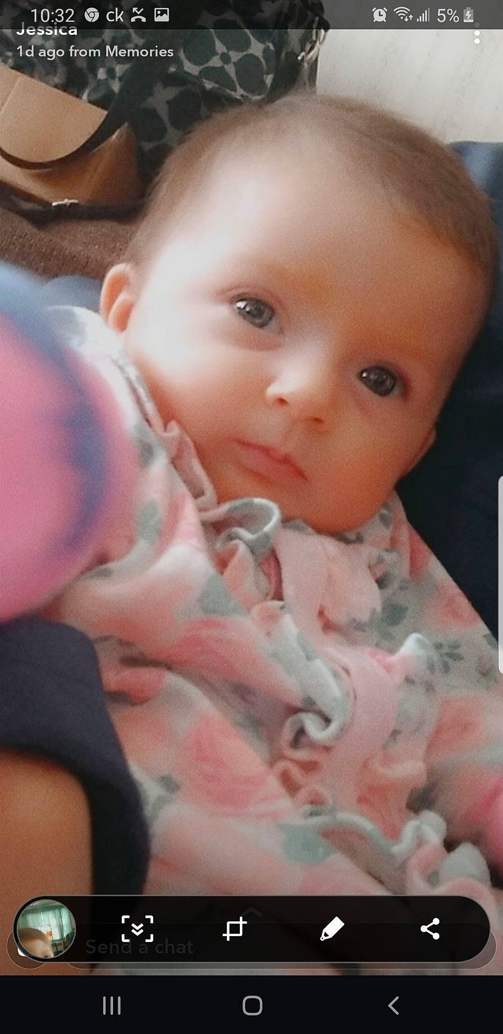 Rylee is registered to the contest to win money with this photo: baby, cheek, child, ear, eye, eyebrow, eyelash, face, finger, forehead, head, iris, lip, mouth, nose, person, pink, skin, smile, thumb