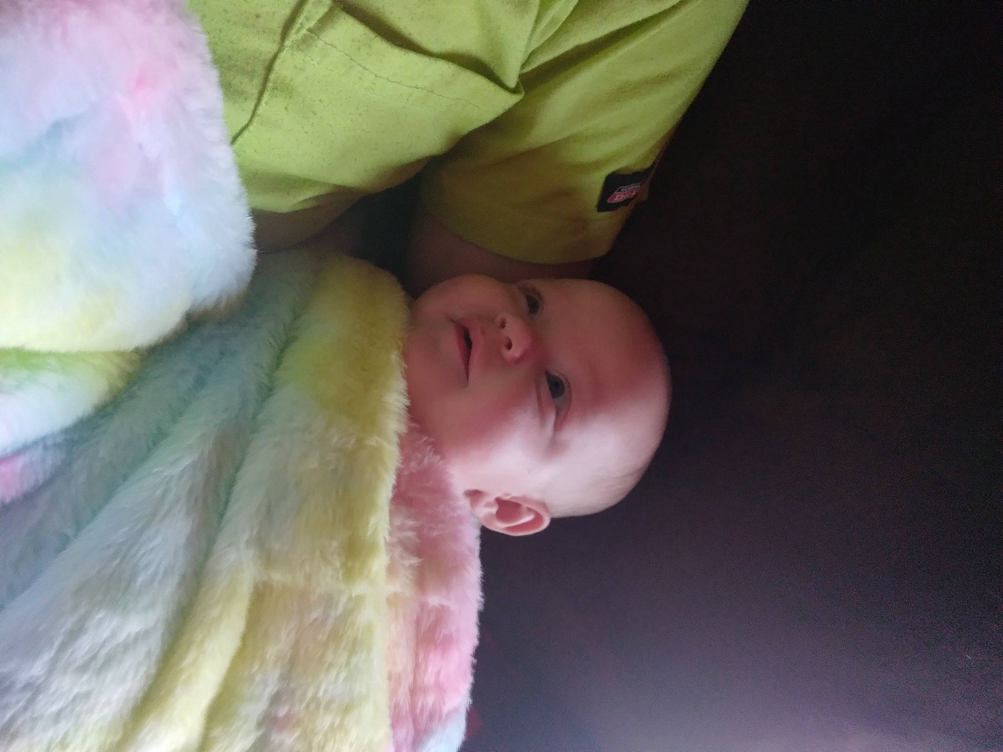 Sadie joined the competition — help win amazing prizes! baby, baby_products, baby_toddler_clothing, cheek, child, comfort, eyelash, fur, hair, head, human_body, iris, linens, lip, nose, person, room, skin, toddler, vertebrate