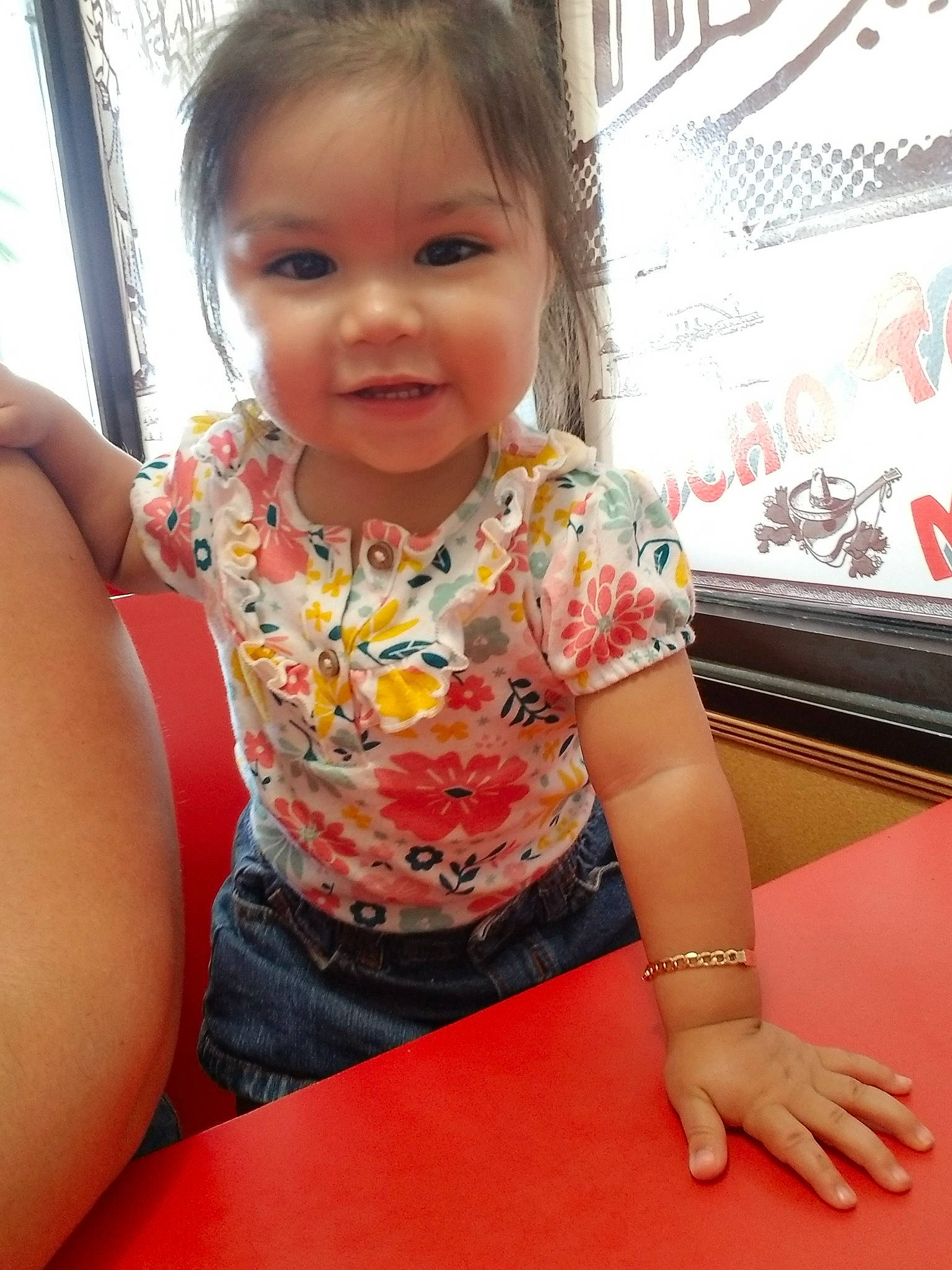 Annalise is registered to the contest to win money with this photo: arm, baby, child, finger, person, skin, toddler