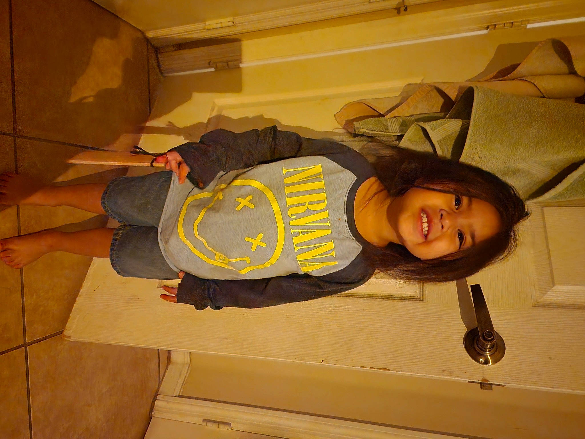 Annalise joined the competition — help win amazing prizes! automotive_exterior, ceiling, child, comfort, flooring, fun, happy, hardwood, hat, joy, outdoor_shoe, person, room, sleeve, smile, t_shirt, thigh, tints_and_shades, tire, toddler