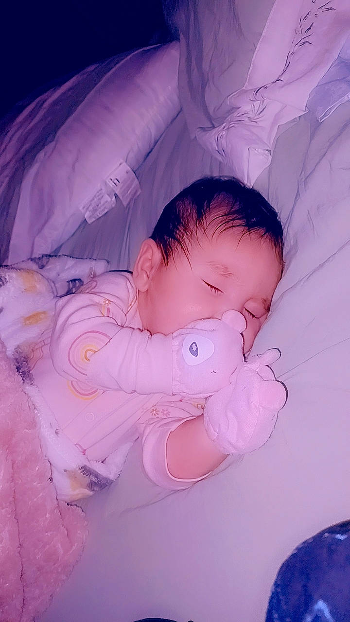 Ahri joined the competition — help win amazing prizes! baby, baby_toddler_clothing, bedtime, cheek, child, comfort, eye, head, iris, linens, mouth, nap, nose, person, pink, purple, skin, sleep, thumb, tints_and_shades