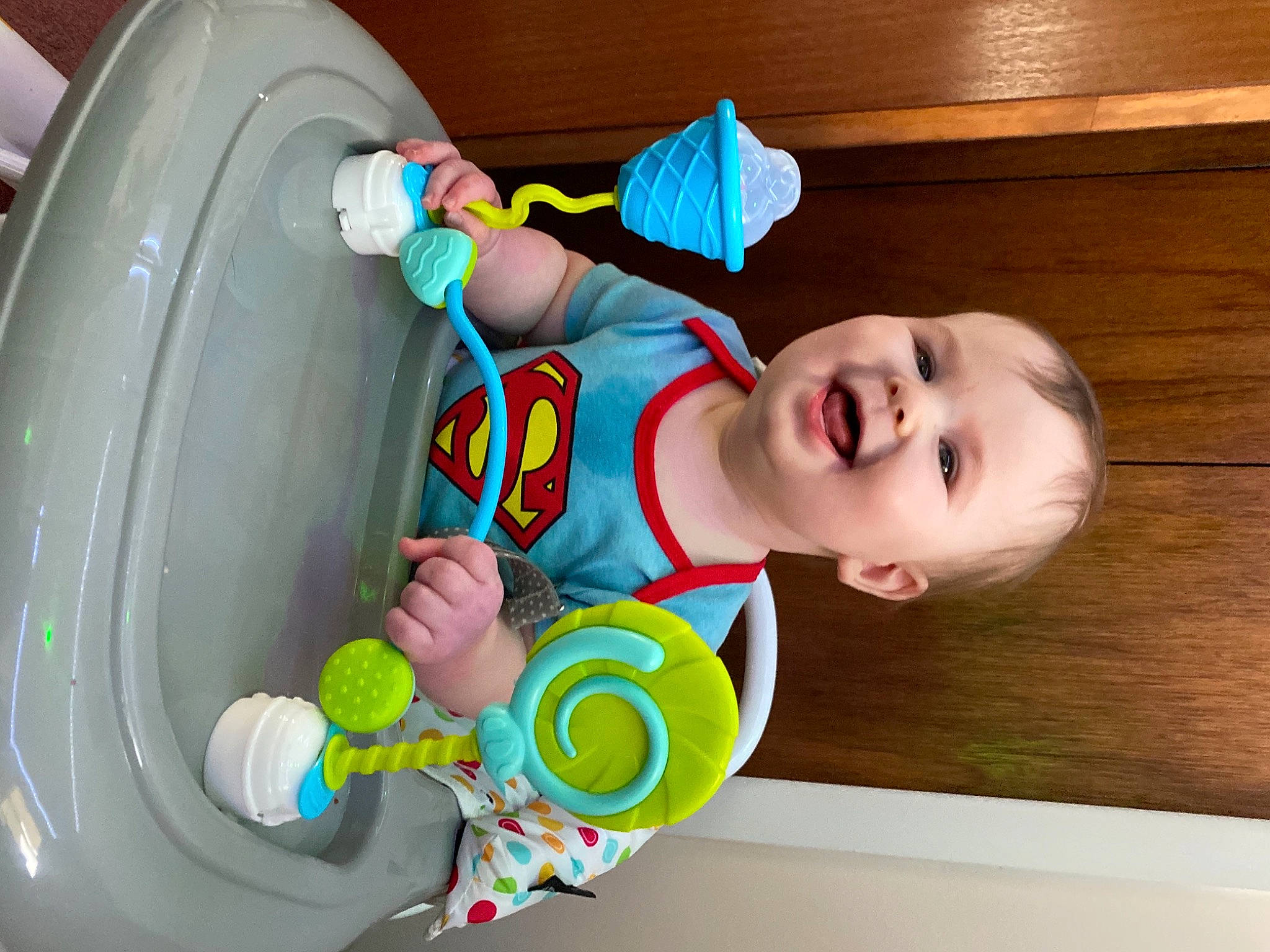 Jacob joined the competition — help win amazing prizes! baby, baby_playing_with_toys, baby_products, baby_safety, baby_toddler_clothing, baby_toys, cheek, child, circle, facial_expression, fun, happy, head, joy, person, plastic, play, product, skin, smile