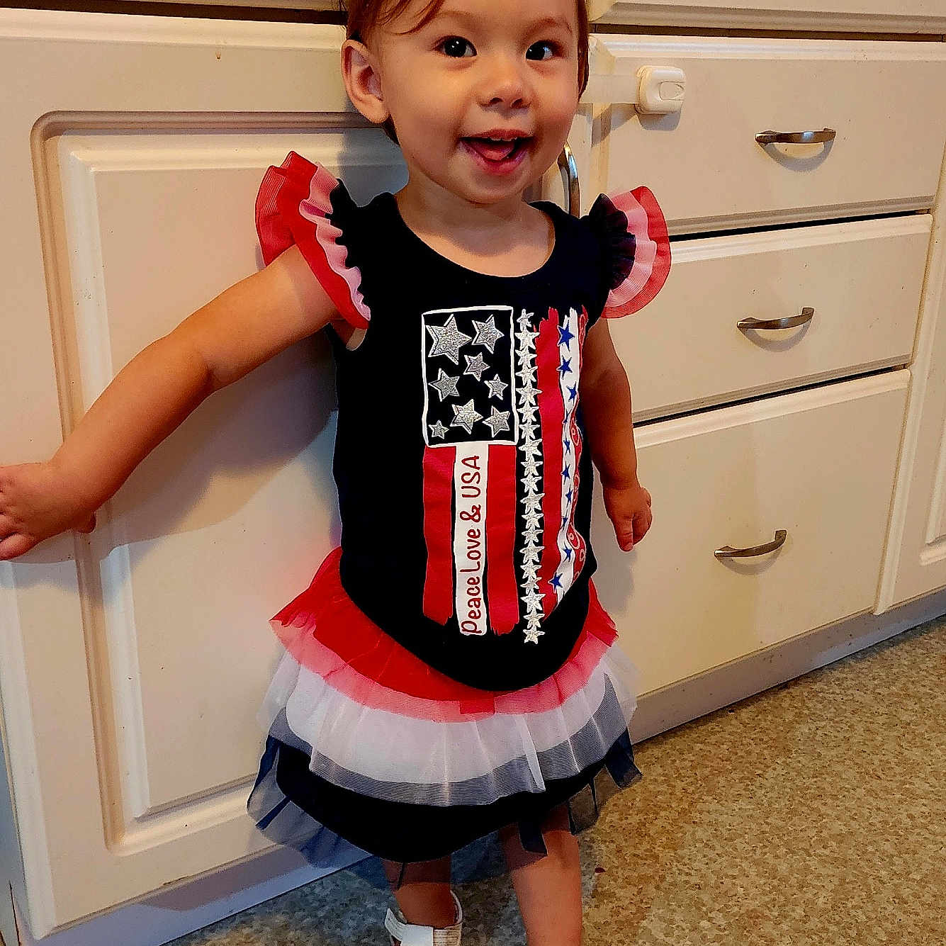 Breya joined the competition — help win amazing prizes! cabinet, child, clothing, drawer, dress, face, female, footwear, furniture, girl, hardwood, head, person, photography, portrait, sandal, shoe, skirt, t_shirt, wood