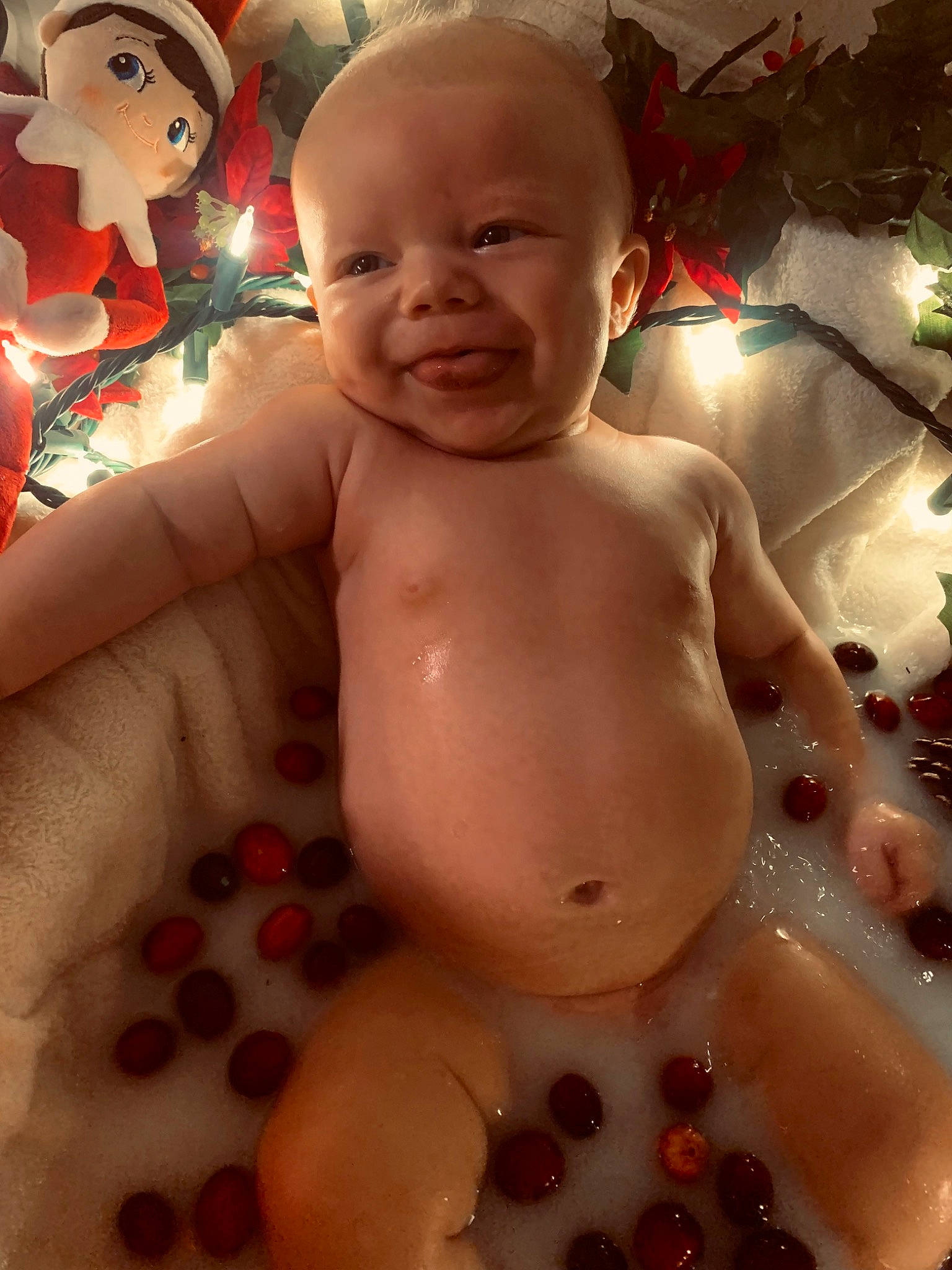 Aj is registered to the contest to win money with this photo: arm, baby, cheek, eye, face, facial_expression, hand, head, human, lip, mouth, muscle, neck, nose, organ, person, photograph, skin, smile, stomach