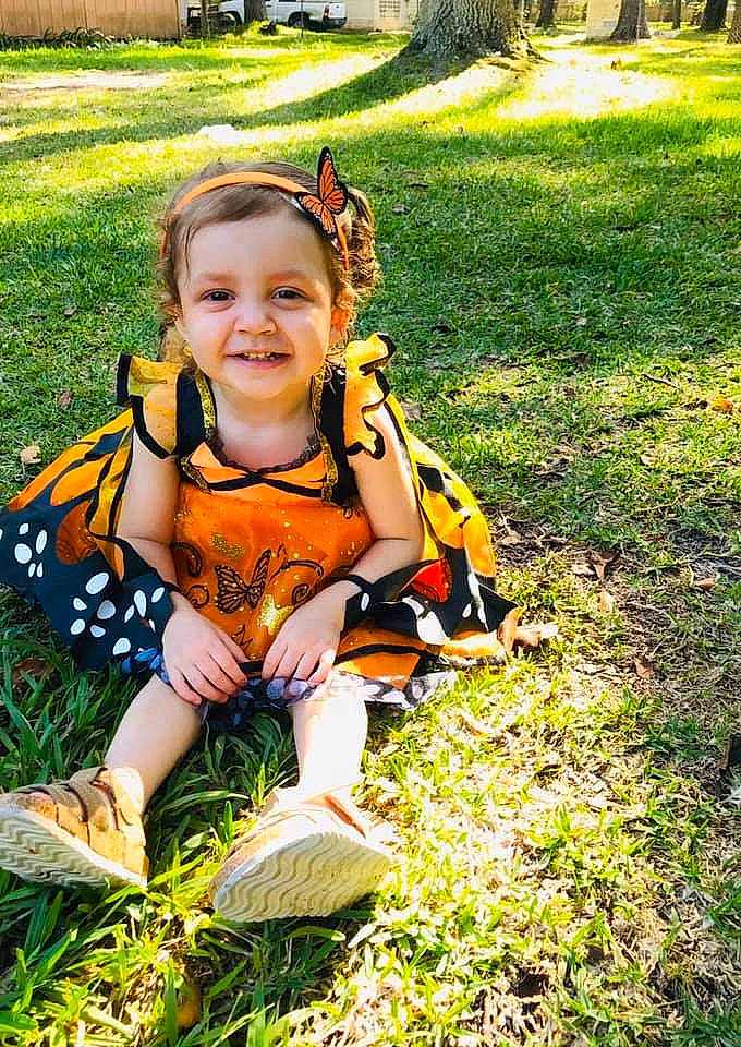 Thalia joined the competition — help win amazing prizes! botany, child, fawn, grass, happy, joy, lawn, leaf, meadow, people_in_nature, person, plant, play, sitting, smile, summer, toddler, tree, vacation