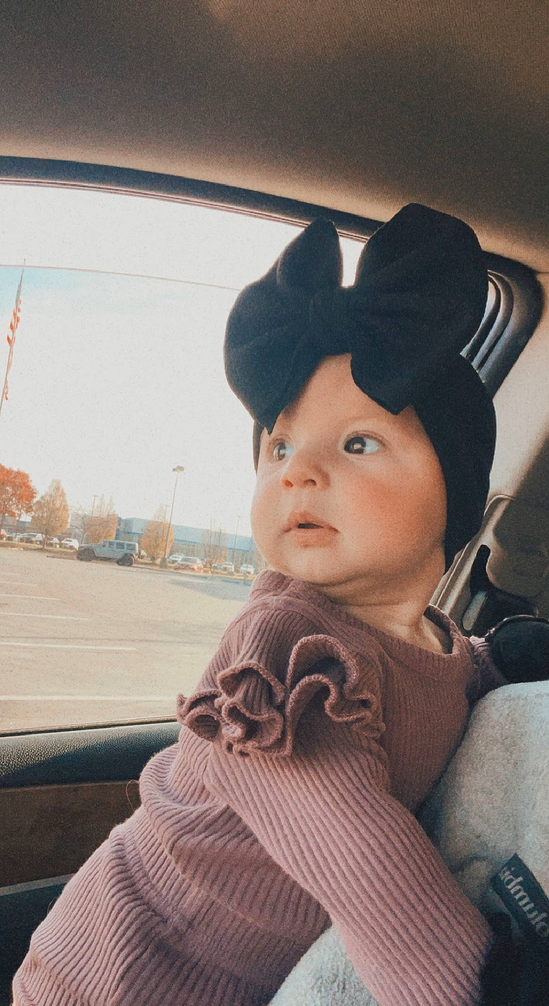 Everleigh joined the competition — help win amazing prizes! auto_part, automotive_design, automotive_exterior, cap, car_seat, child, cool, family_car, fashion_accessory, headwear, lip, luxury_vehicle, person, skin, sky, tints_and_shades, toddler, travel, tree, vehicle_door