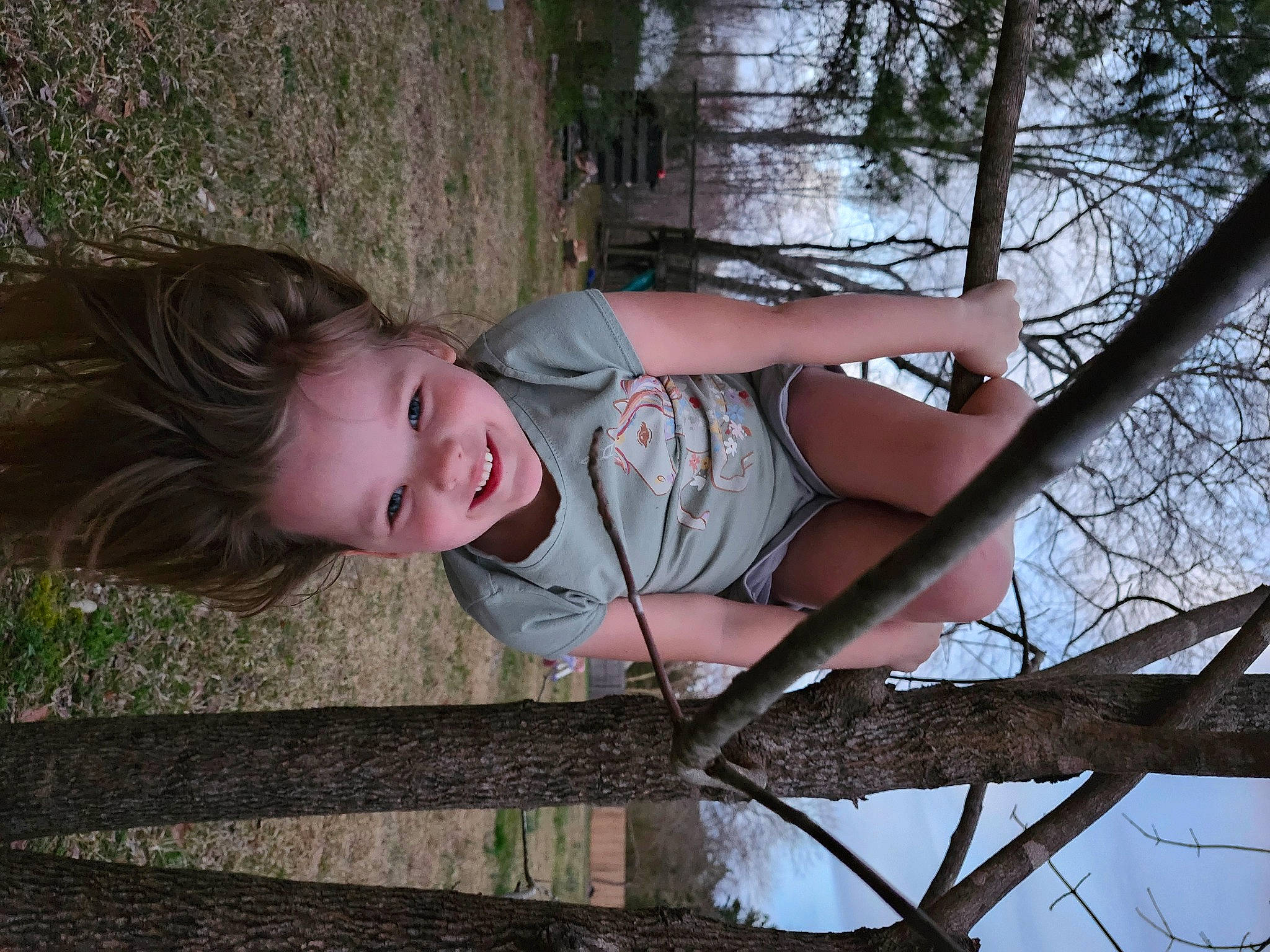 Elise is registered to the contest to win money with this photo: child, elbow, flash_photography, fun, grass, happy, joy, leisure, people_in_nature, person, plant, sitting, smile, toddler, tree, trunk, twig, wood
