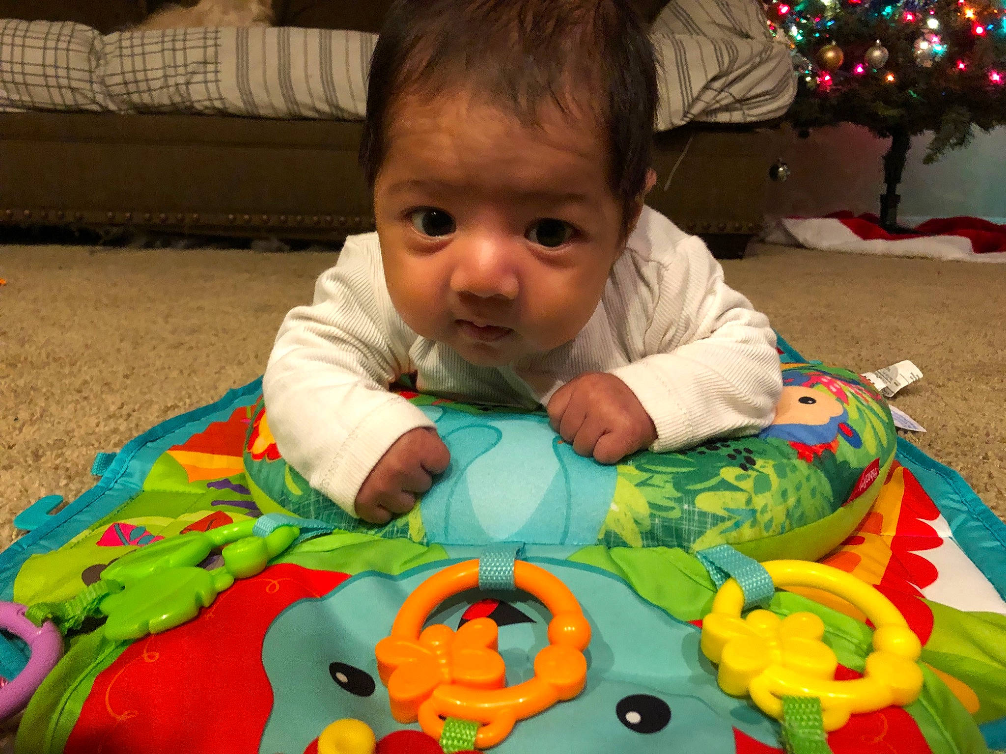 Leandro is registered to the contest to win money with this photo: baby, baby_products, baby_toys, child, person, play, playmat, product, textile, toddler, toy, tummy_time