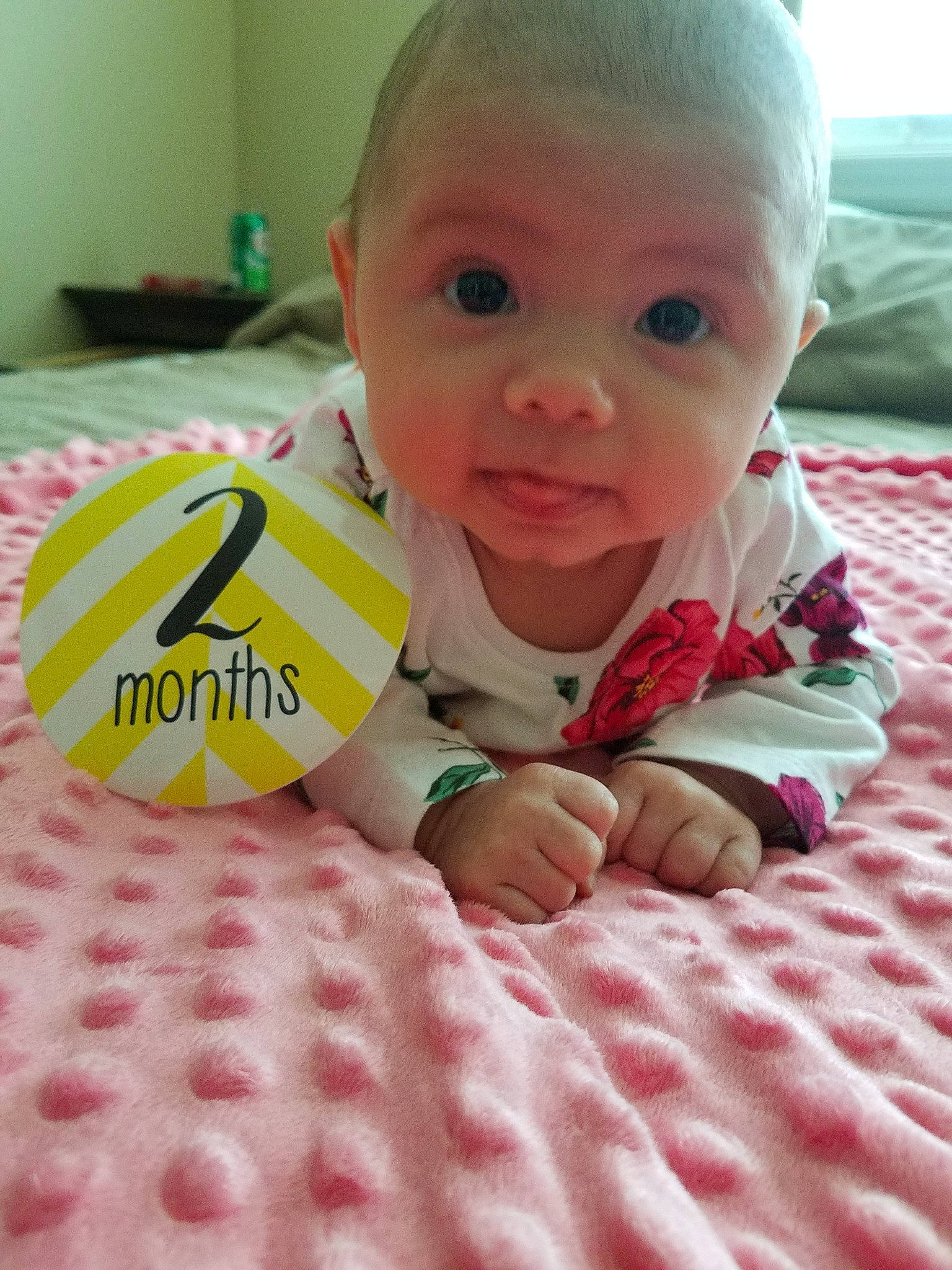 Nikkole joined the competition — help win amazing prizes! baby_products, bedtime, cheek, child, day, eye, finger, girl, head, infant, lip, mouth, nose, person, pink, play, product, skin, smile, textile