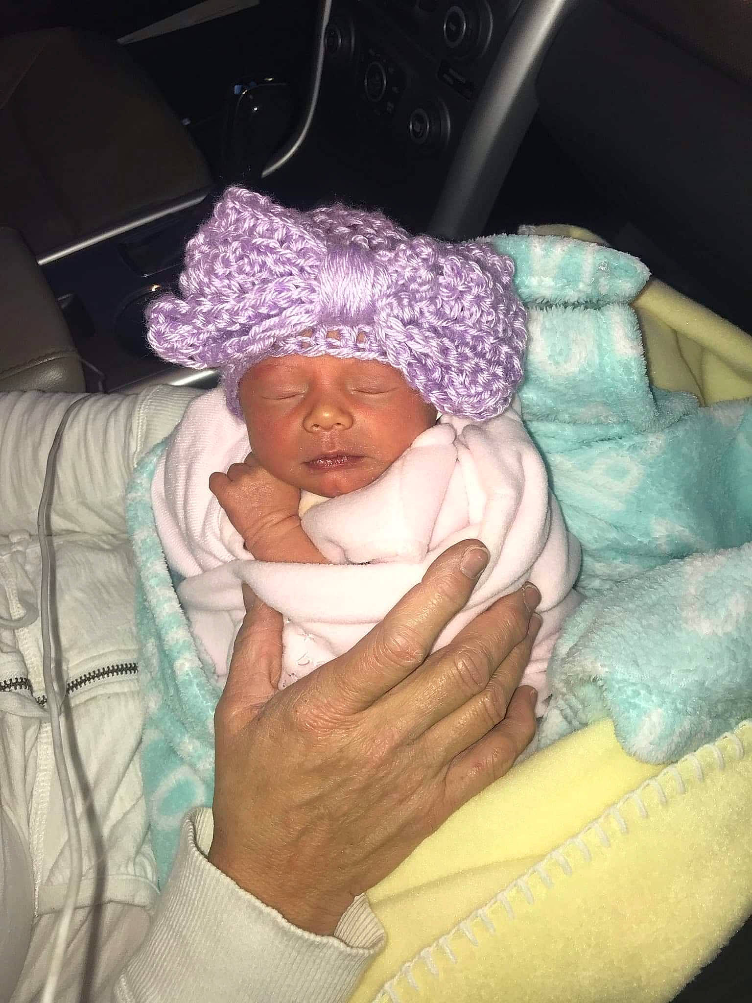 Nikkole joined the competition — help win amazing prizes! cap, child, girl, head, headgear, headwear, infant, person, product, purple, skin, toddler