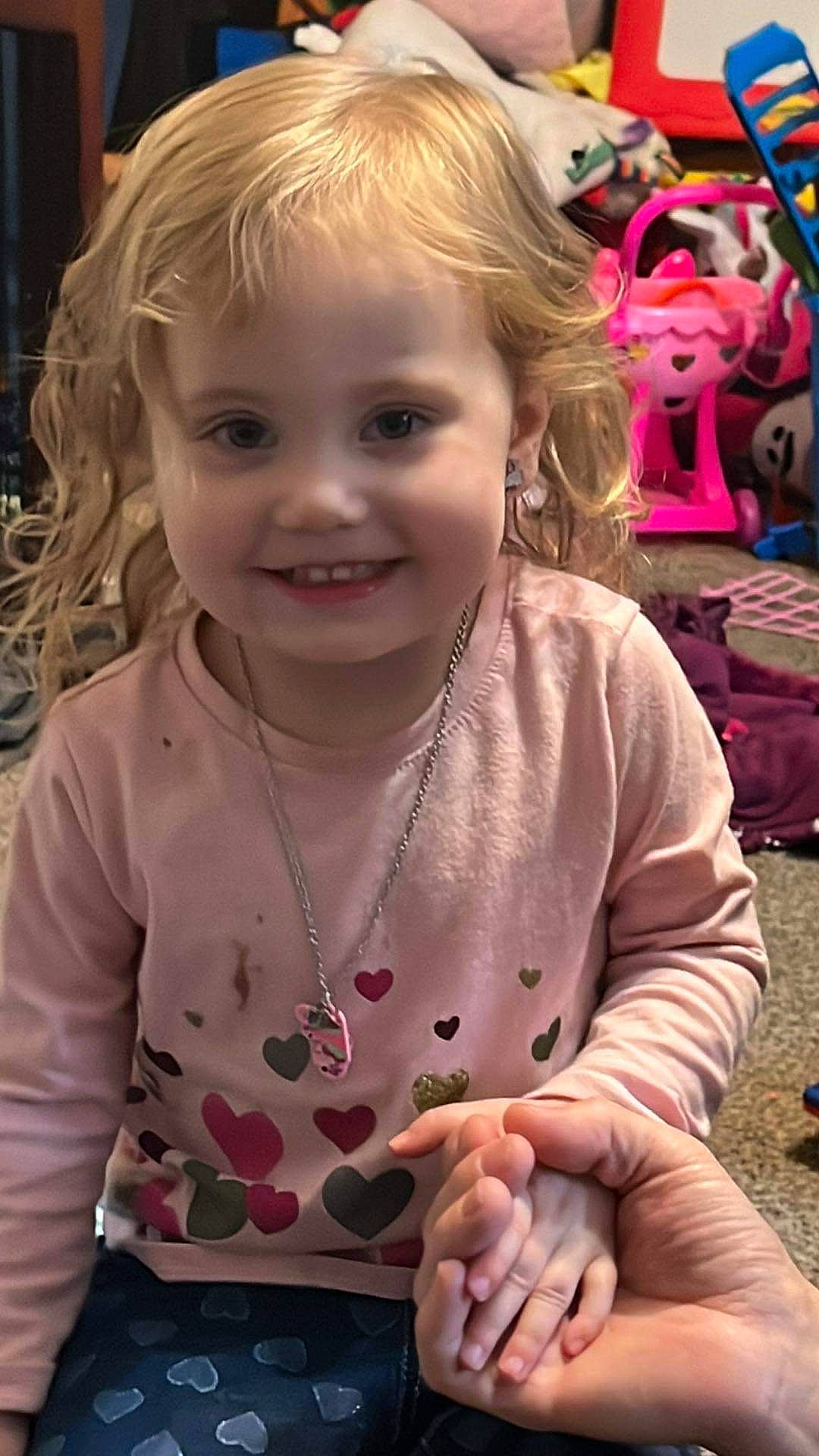 Shamaya joined the competition — help win amazing prizes! adaptation, baby_toddler_clothing, cheek, chin, eye, facial_expression, hairstyle, happy, head, iris, joy, lip, nose, organ, person, pink, skin, sleeve, smile, standing