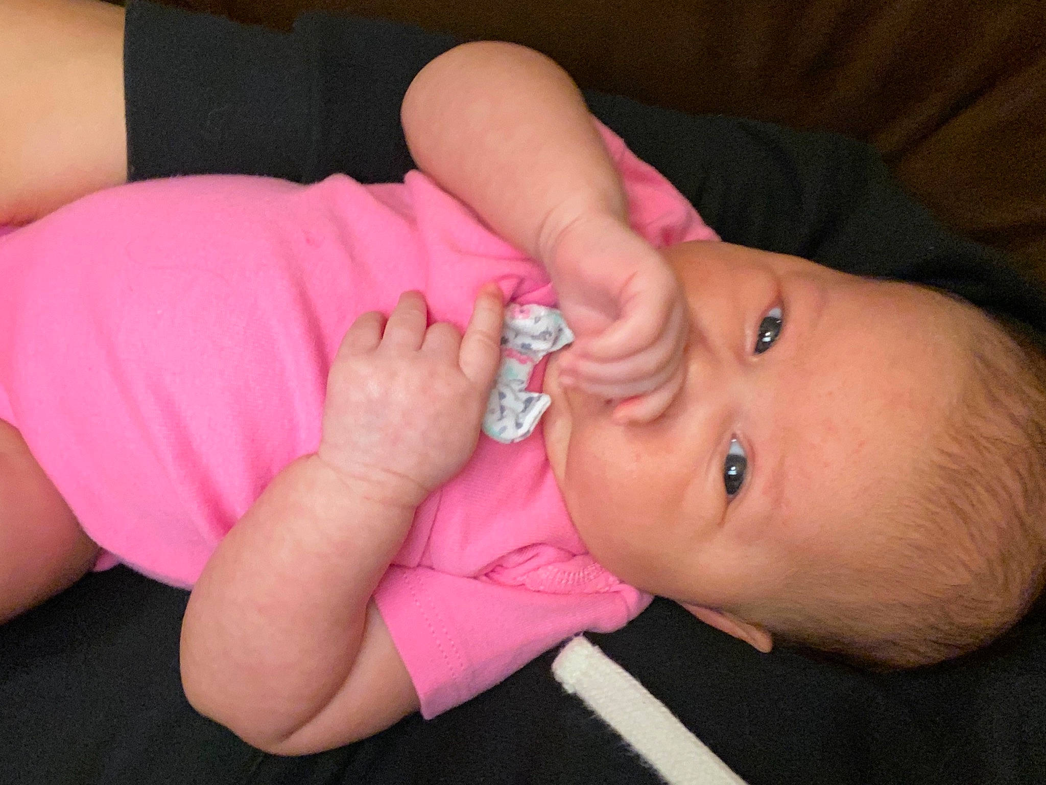 Maria Sky is registered to the contest to win money with this photo: baby, baby_bottle, cheek, child, ear, eye, eyelash, finger, hand, lip, mouth, muscle, nail, neck, nose, person, pink, skin, thumb, toddler